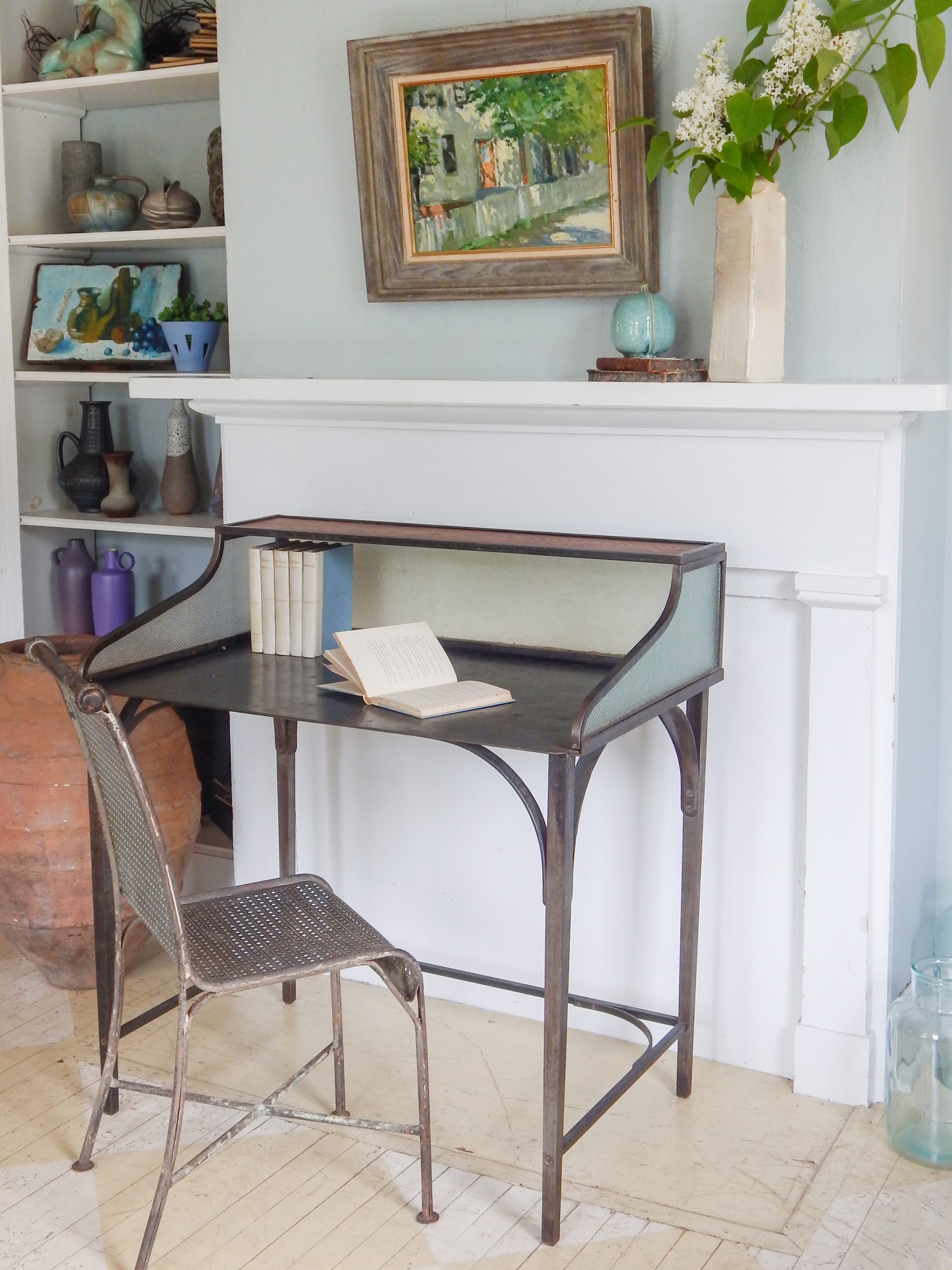 Industrial French Bank Desk - Image 2