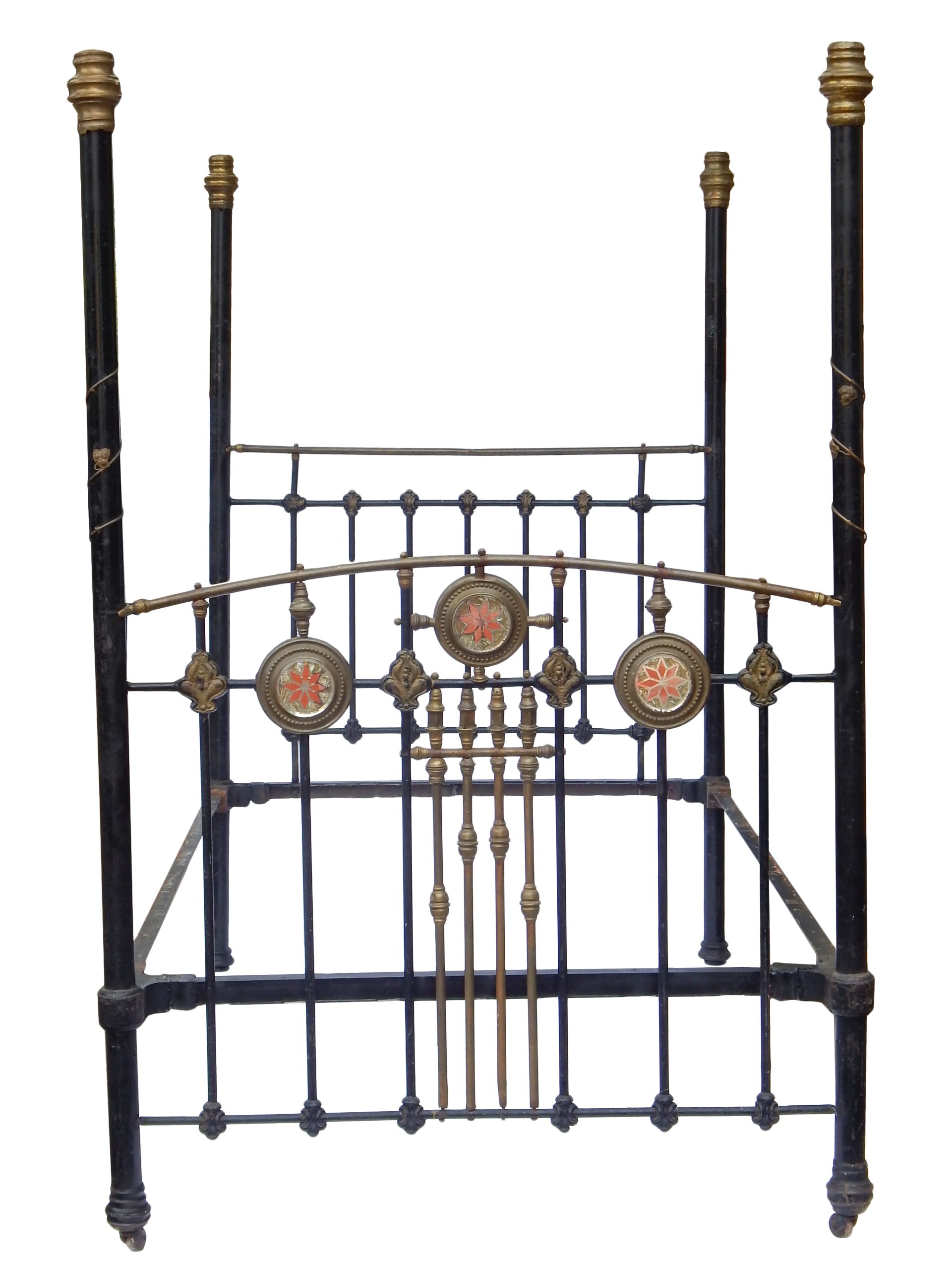 Canopy Bed in Brass & Black - Image 3