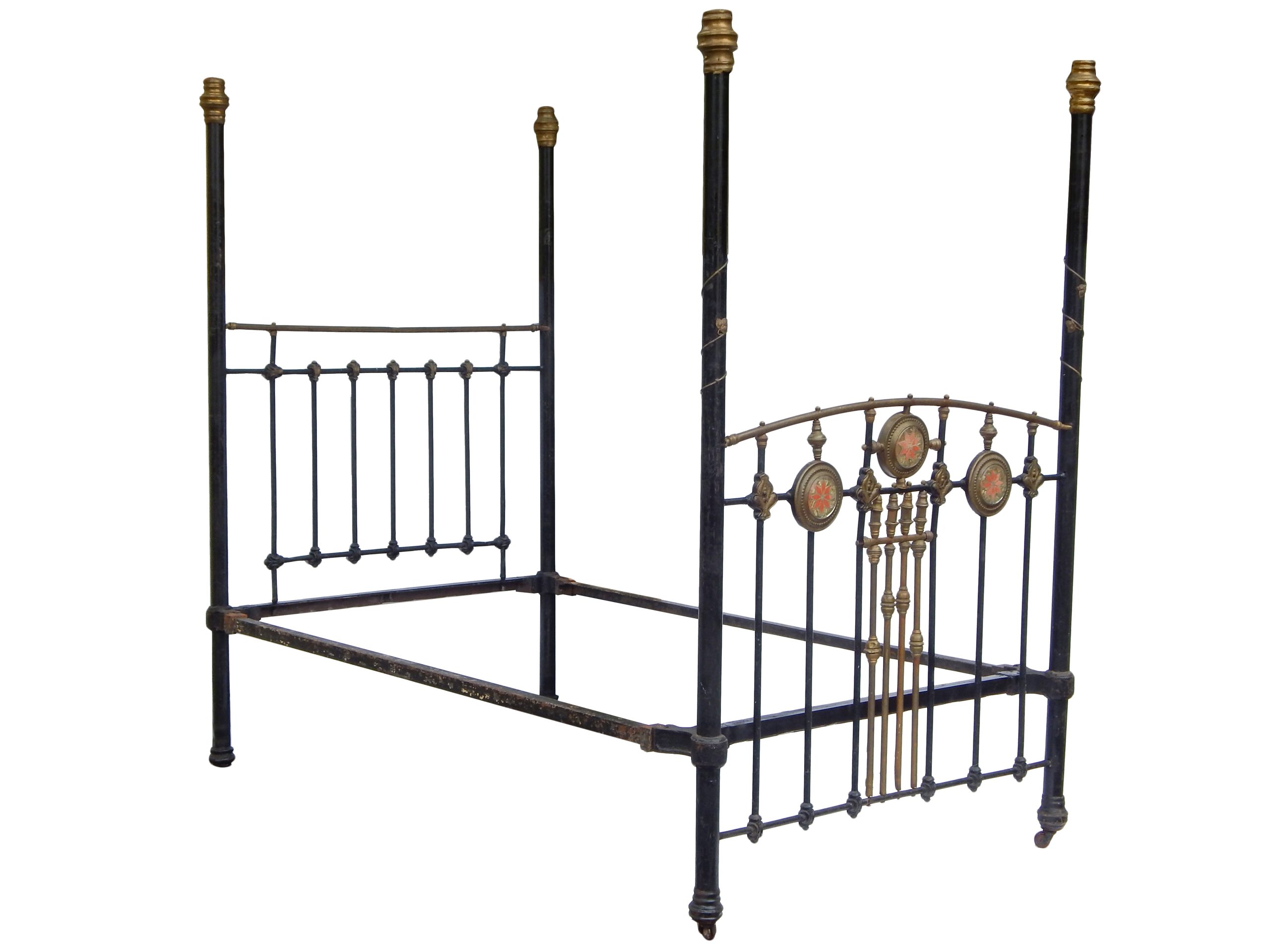 Canopy Bed in Brass & Black - Image 4