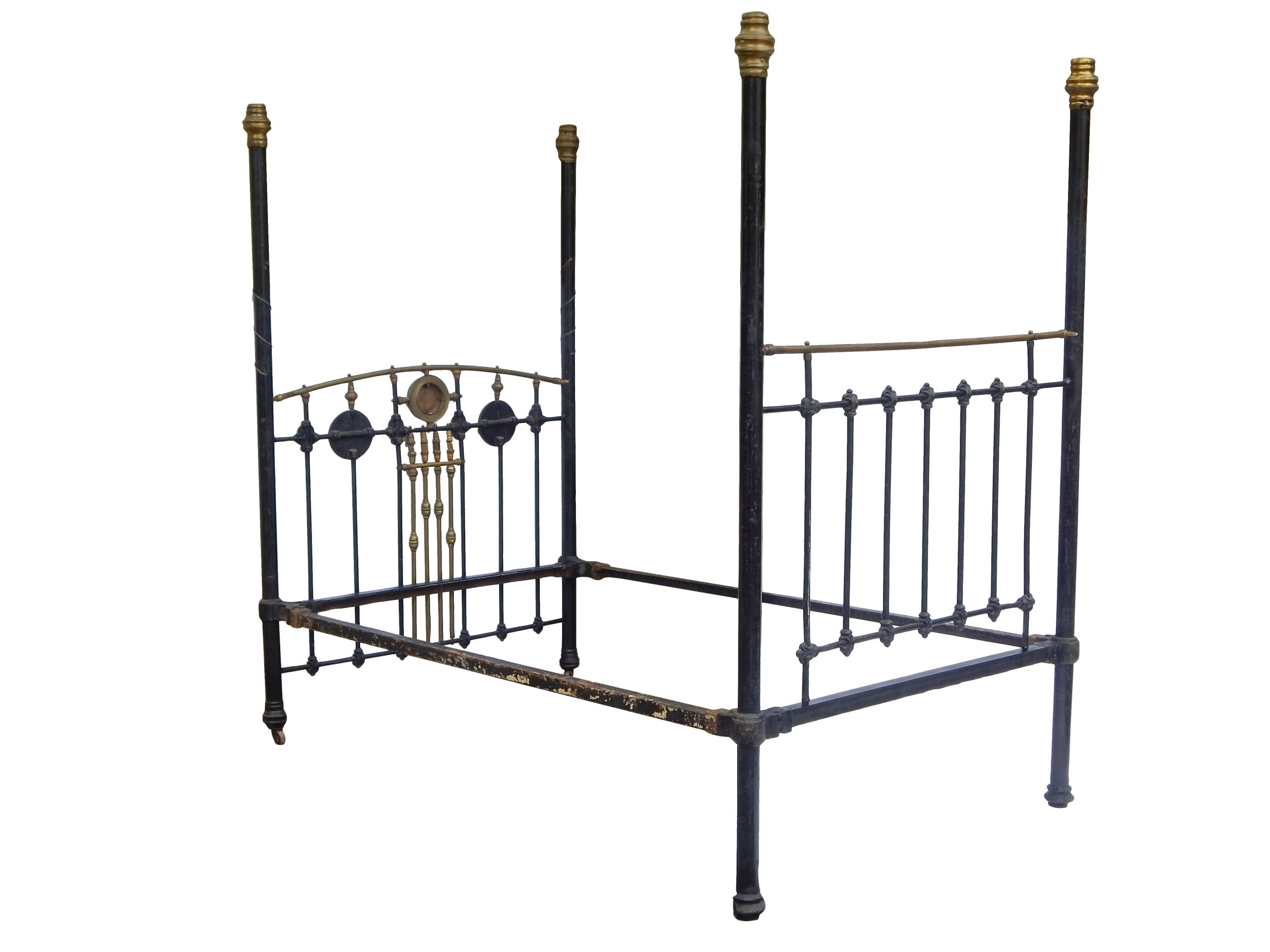 Canopy Bed in Brass & Black - Image 6