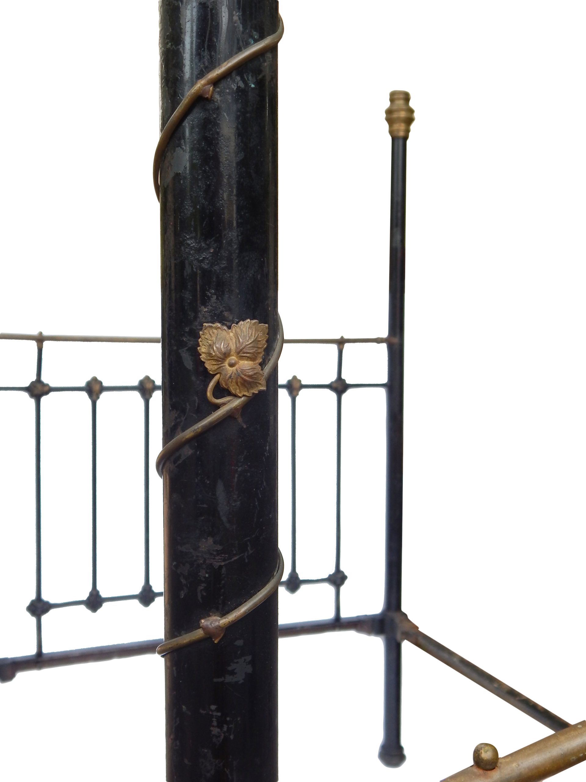 Canopy Bed in Brass & Black - Image 9