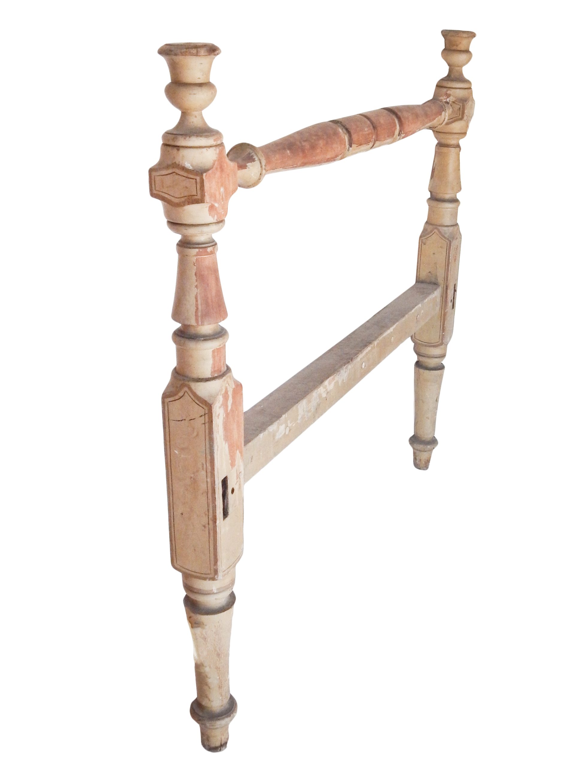 Heavy Wood Turned Three-Quarter Bed - Image 9