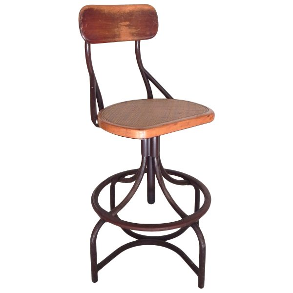 Caned Telephone Operator's Stool