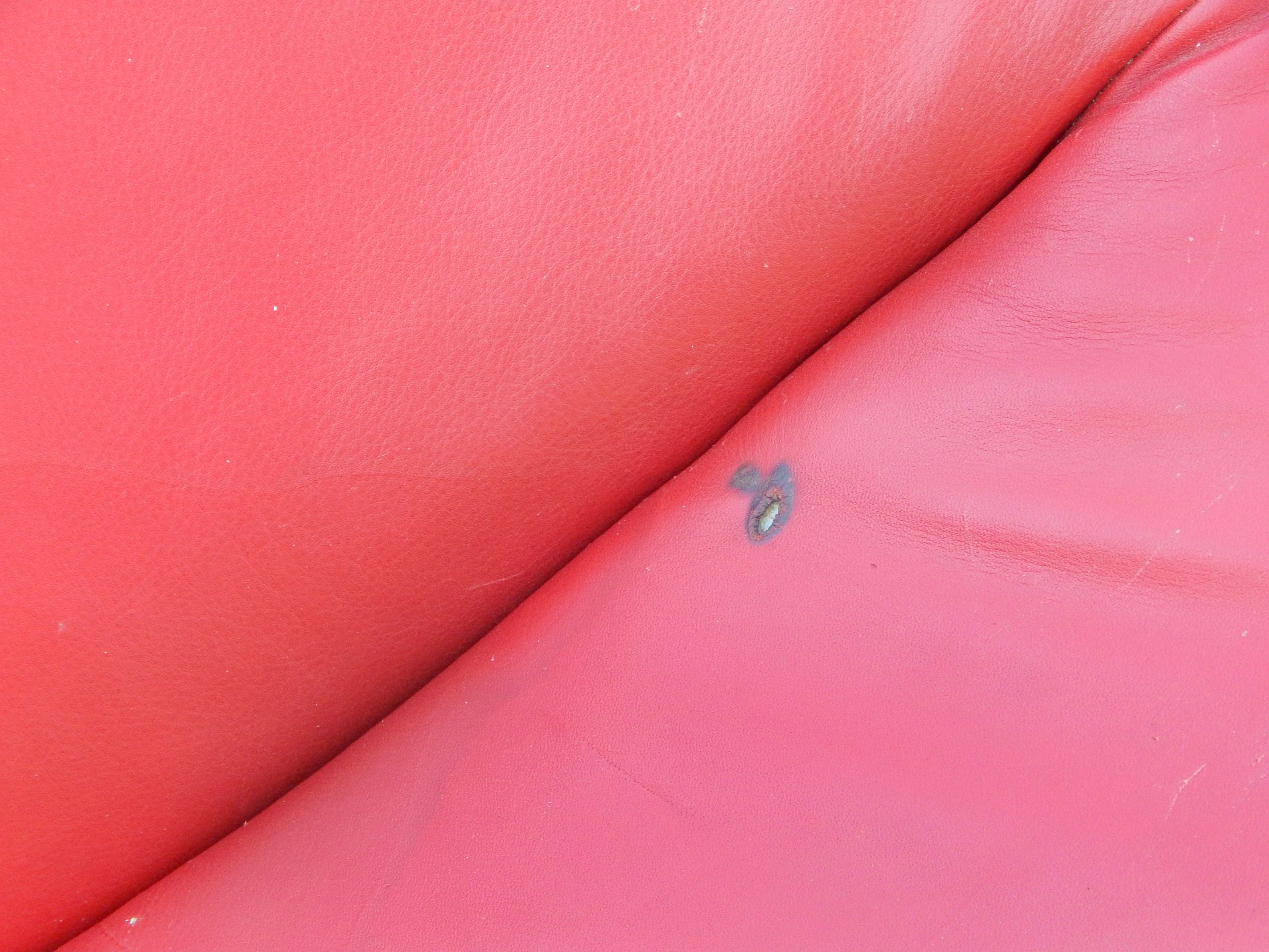 Gerard Van Den Berg Red Leather Chair - Image 14