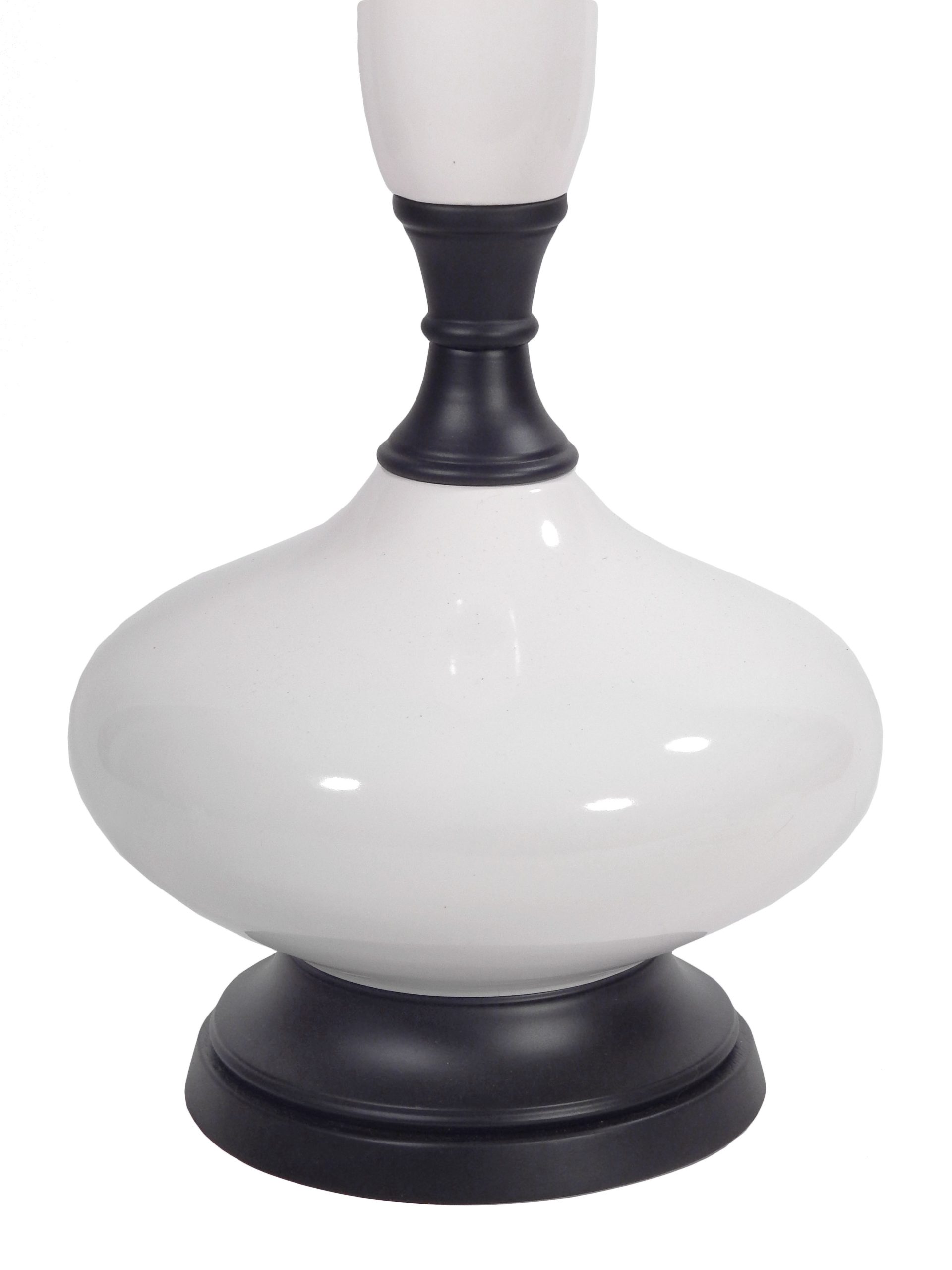 Pair of White Porcelain Lamps - Image 8