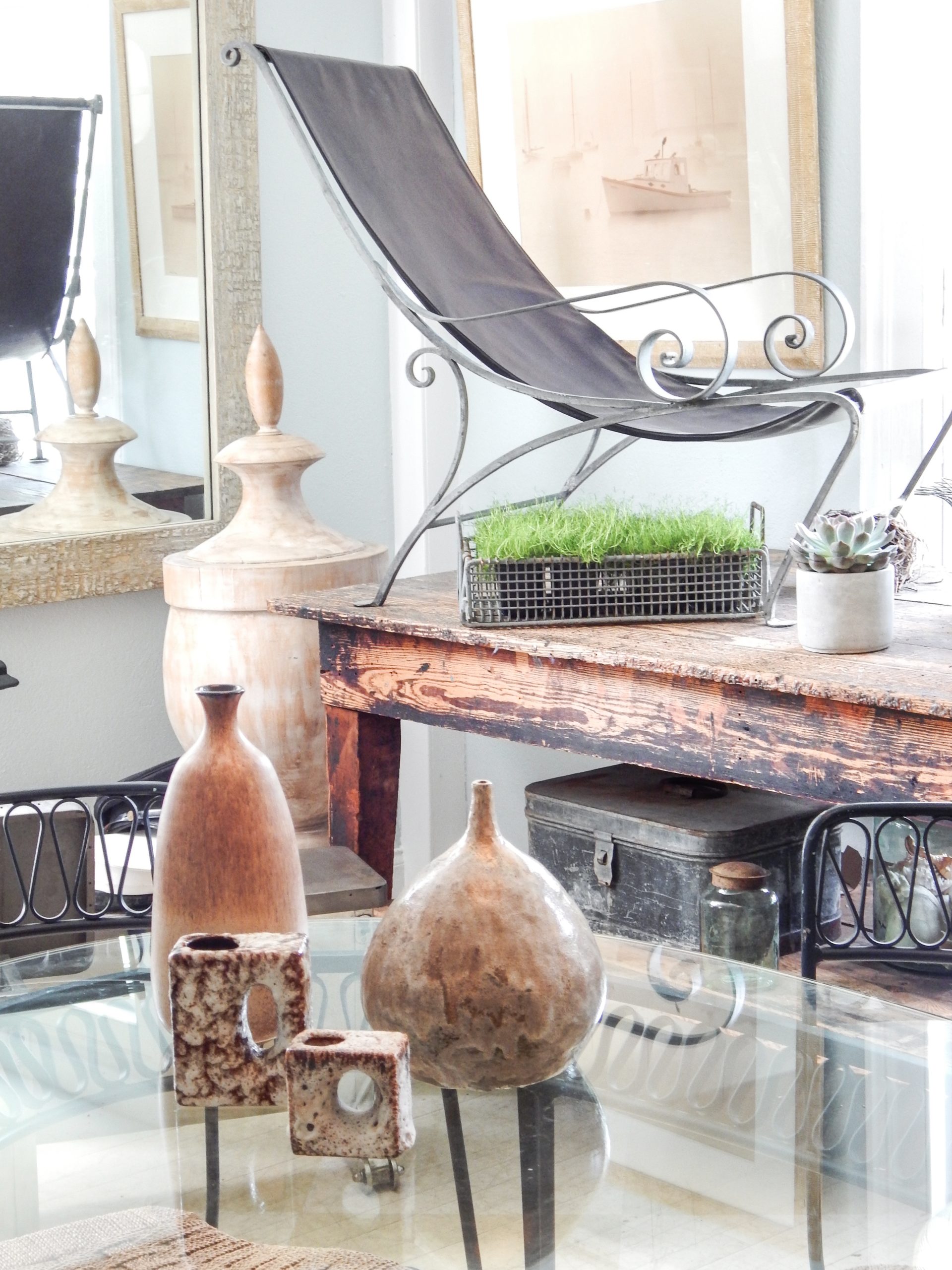 Salterini Style Scroll Iron Lounge Chairs - Image 2