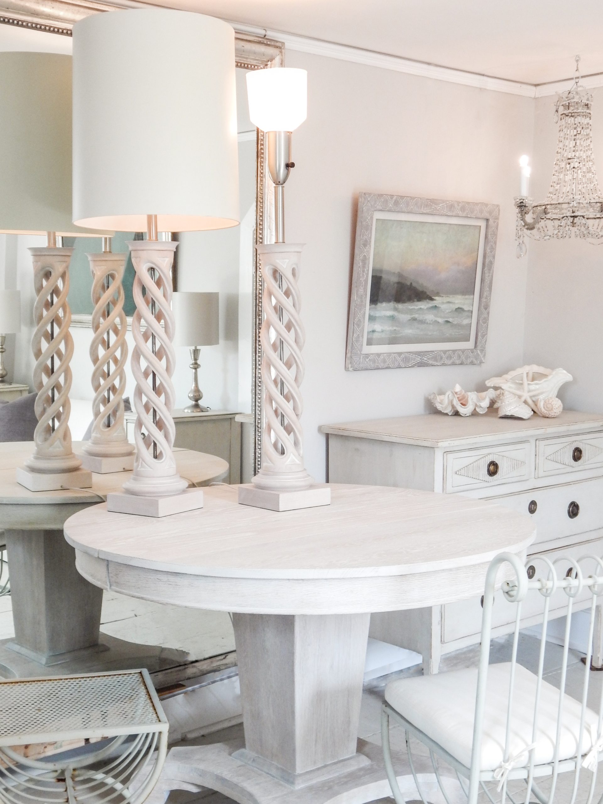 Pair of James Mont Twist Table Lamps - Image 2