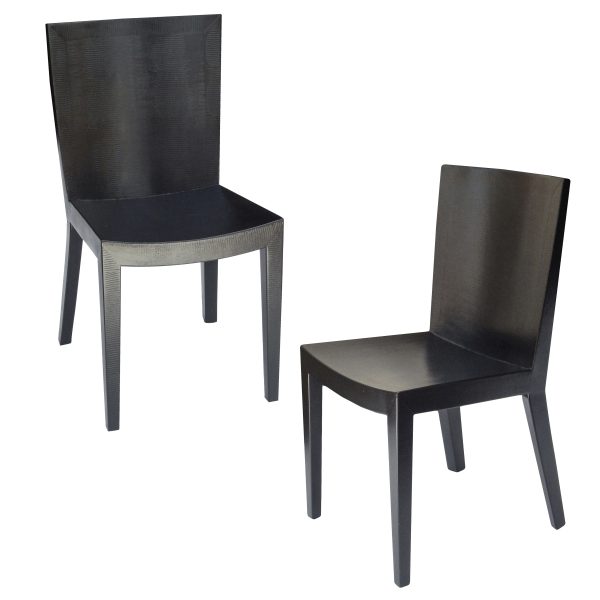 Karl Springer Faux Lizard Chairs