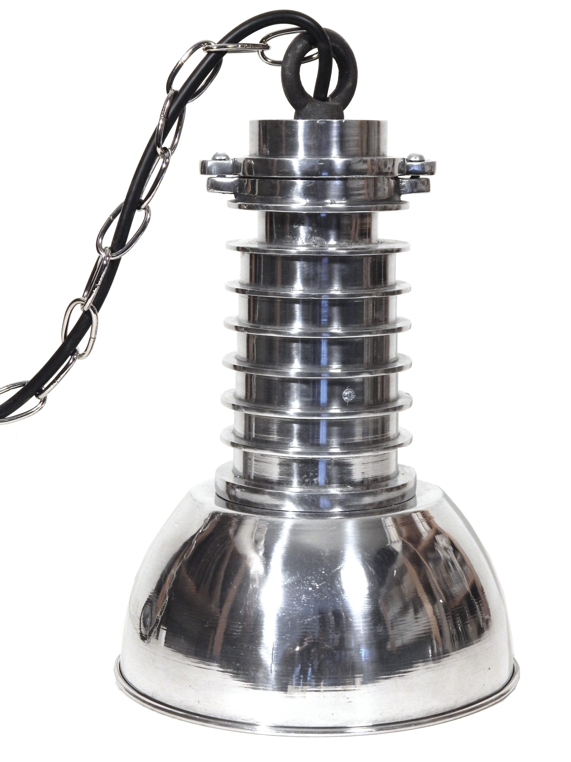 Pair of Hanging Industrial Fixtures - Image 4