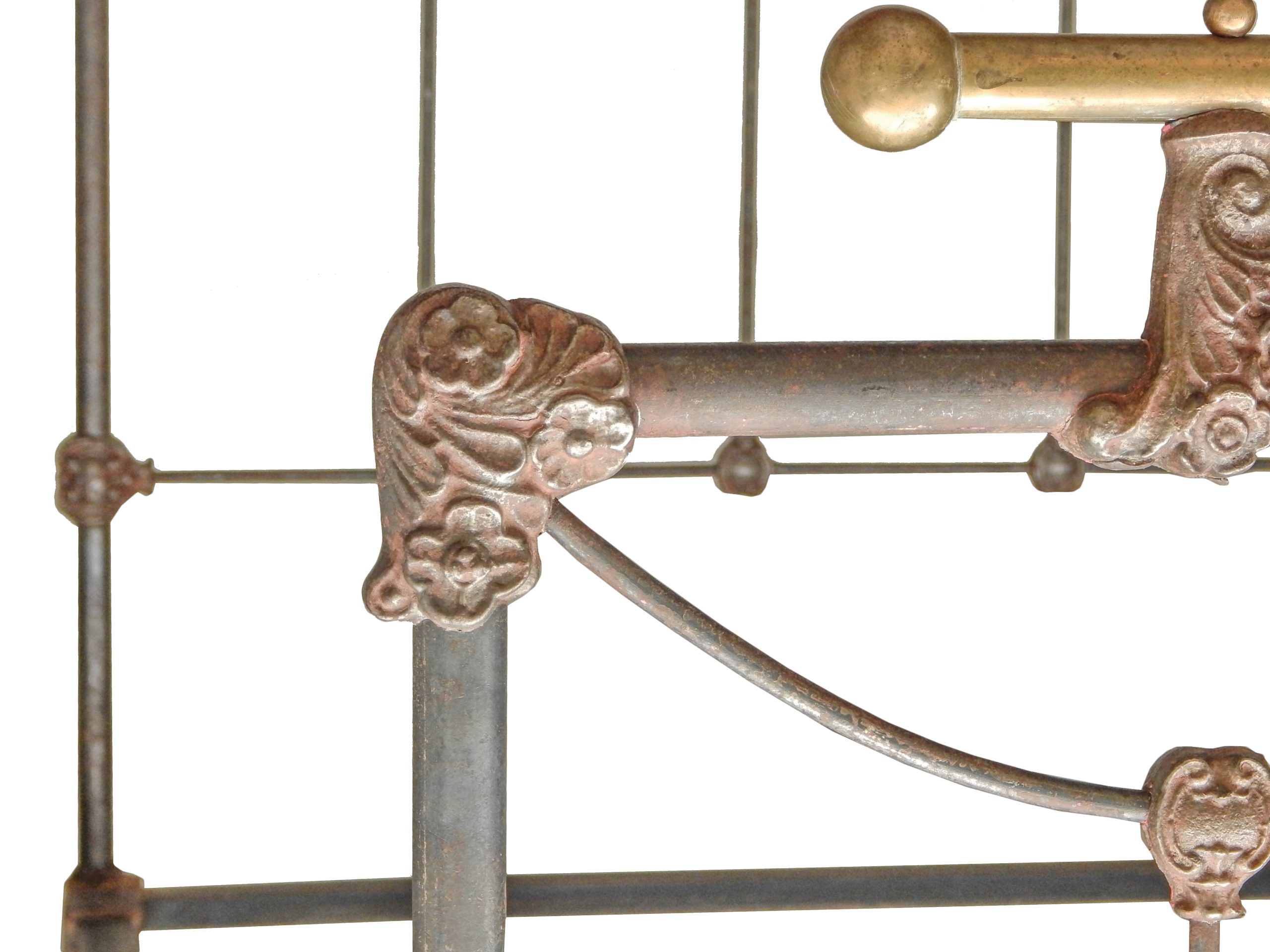 Iron and Brass Bed - Image 7