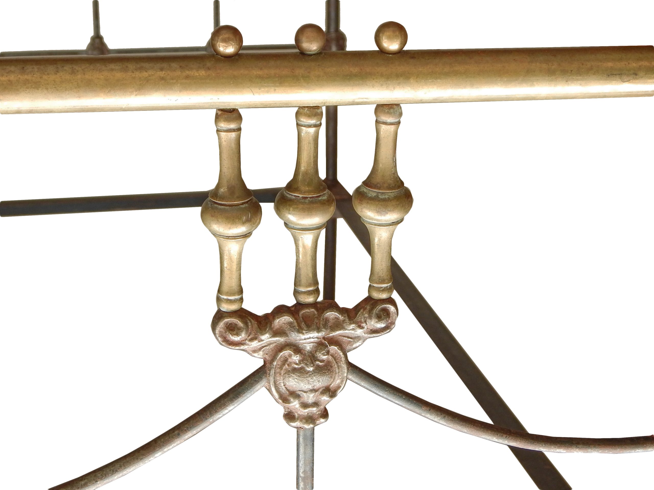 Iron and Brass Bed - Image 8