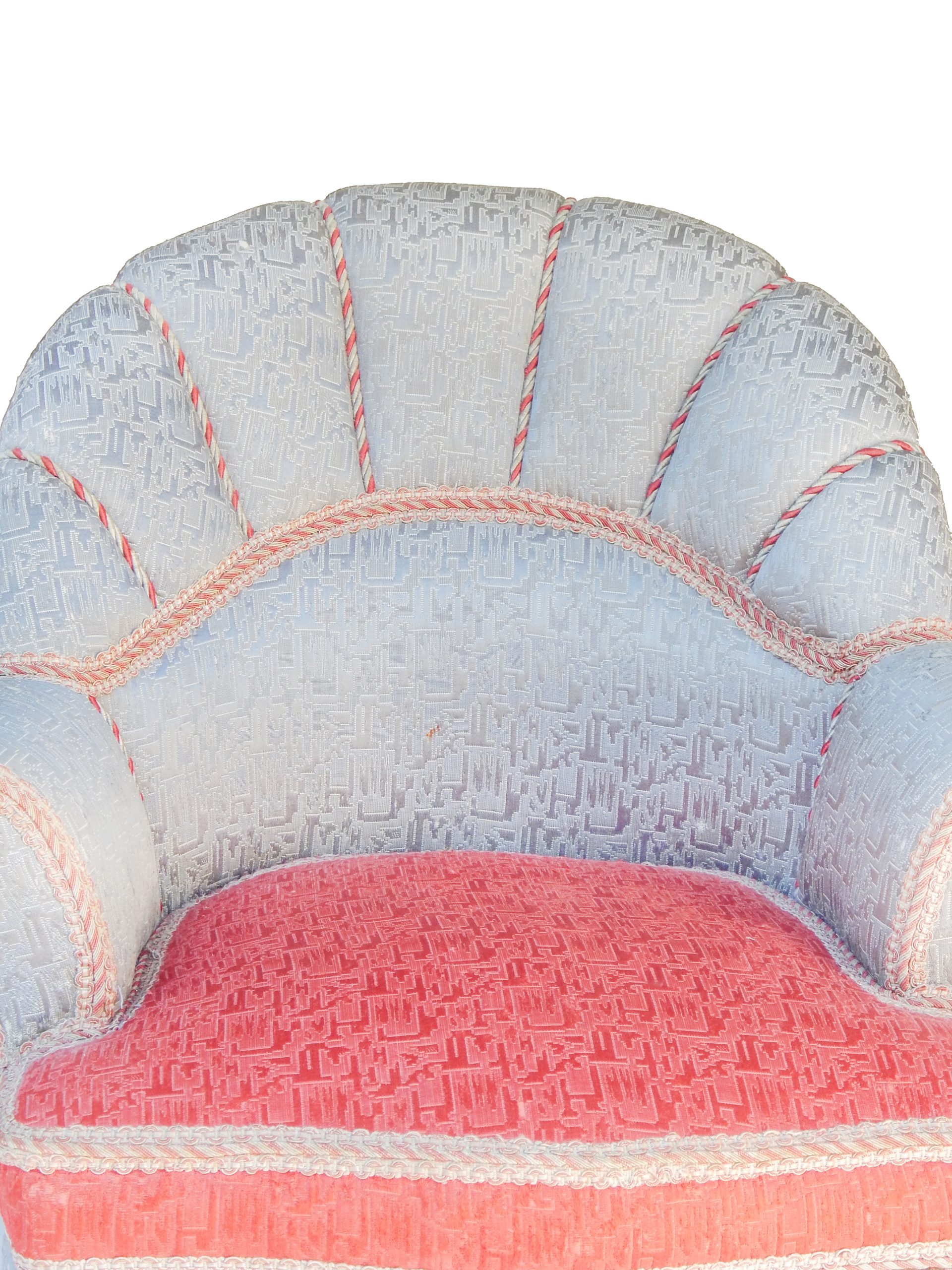 Grey Silk Napoleon Slipper Chairs - Image 11