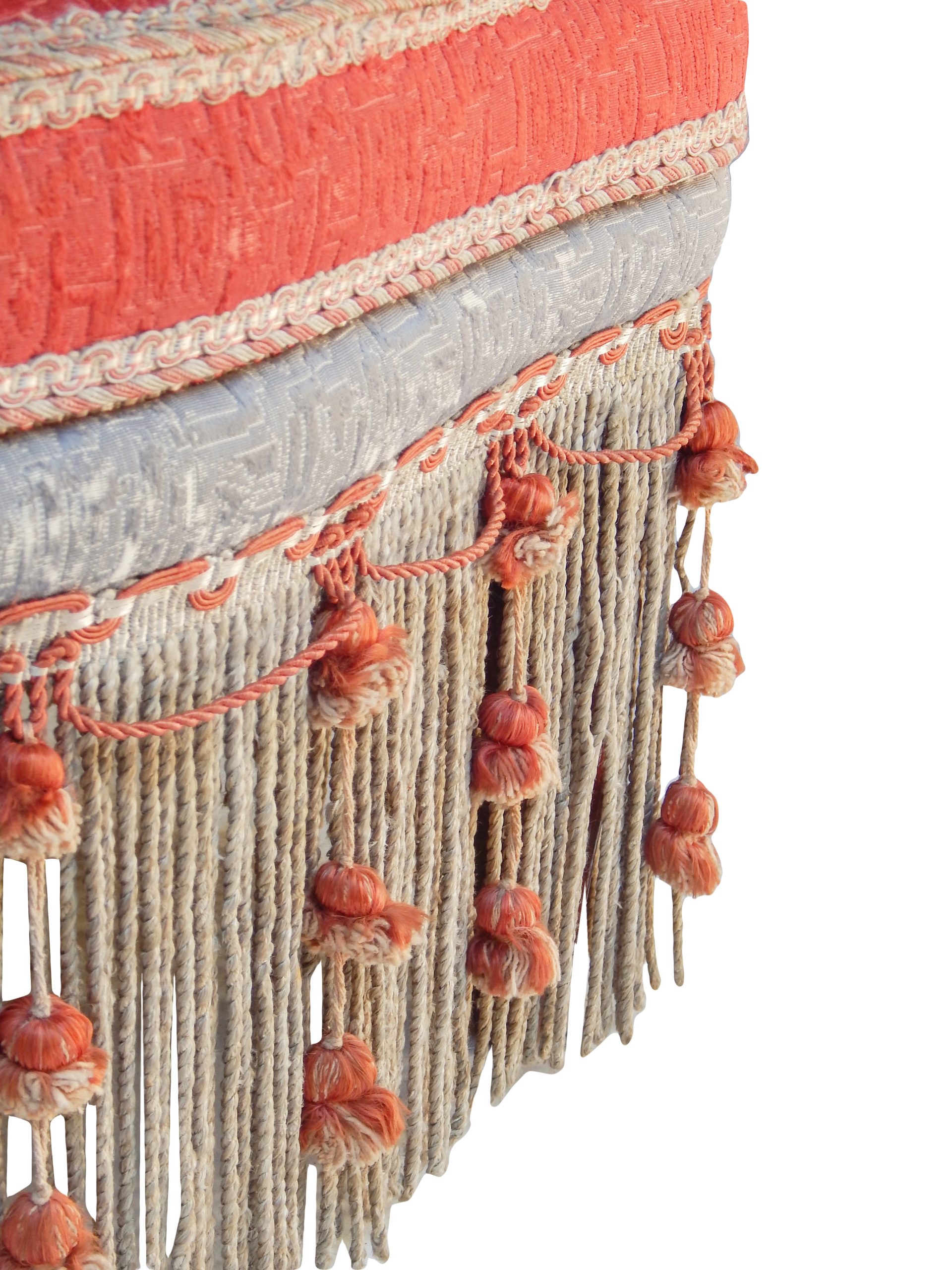 Grey Silk Napoleon Slipper Chairs - Image 13