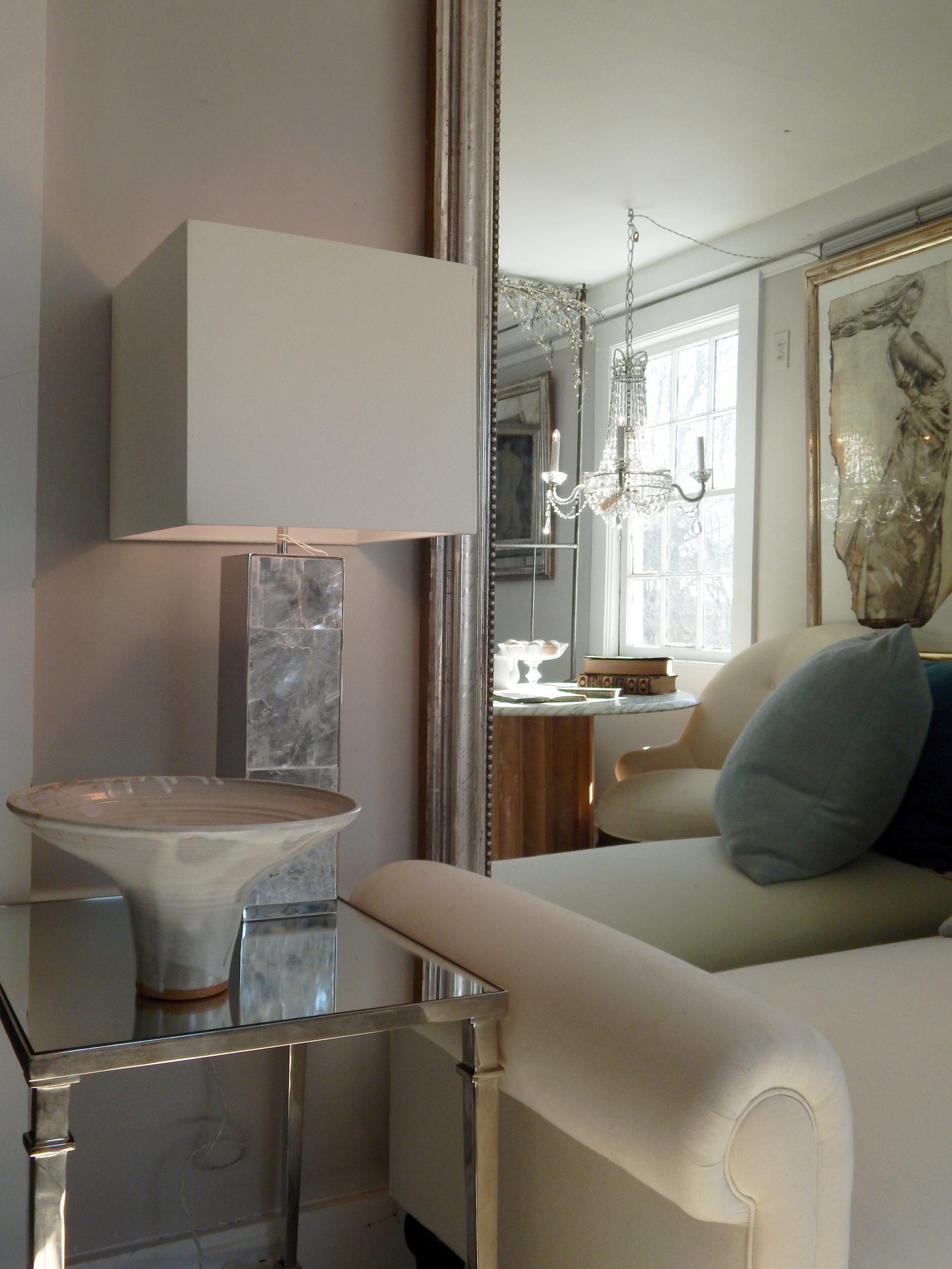 Custom Hand Made Gypsum Lamp - Image 2