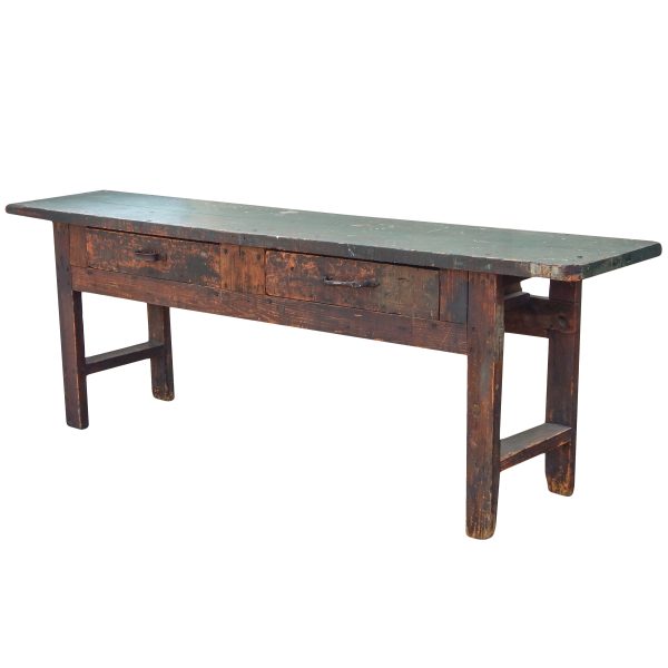 Antique Workbench with Drawers