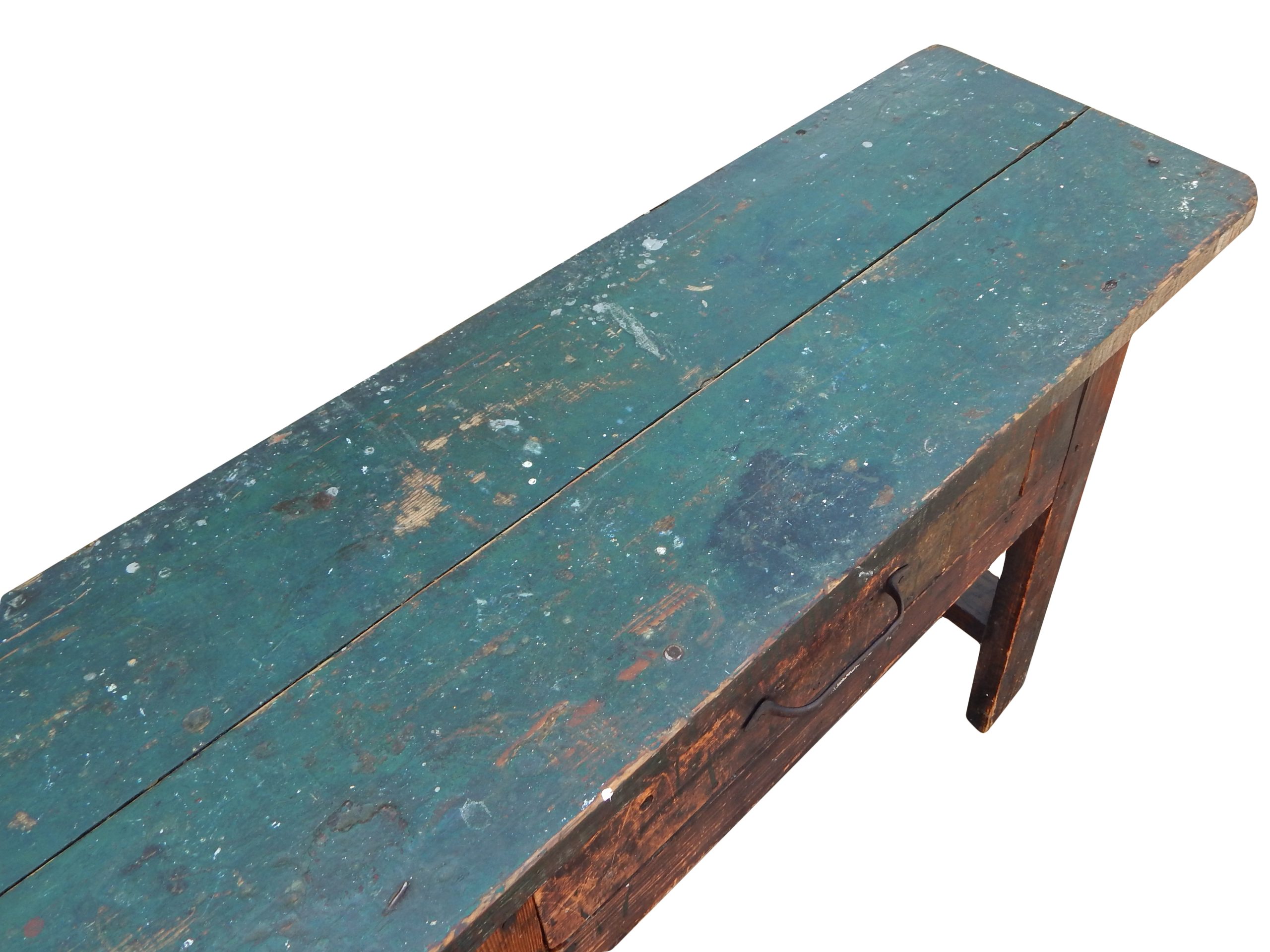 Antique Workbench with Drawers - Image 12