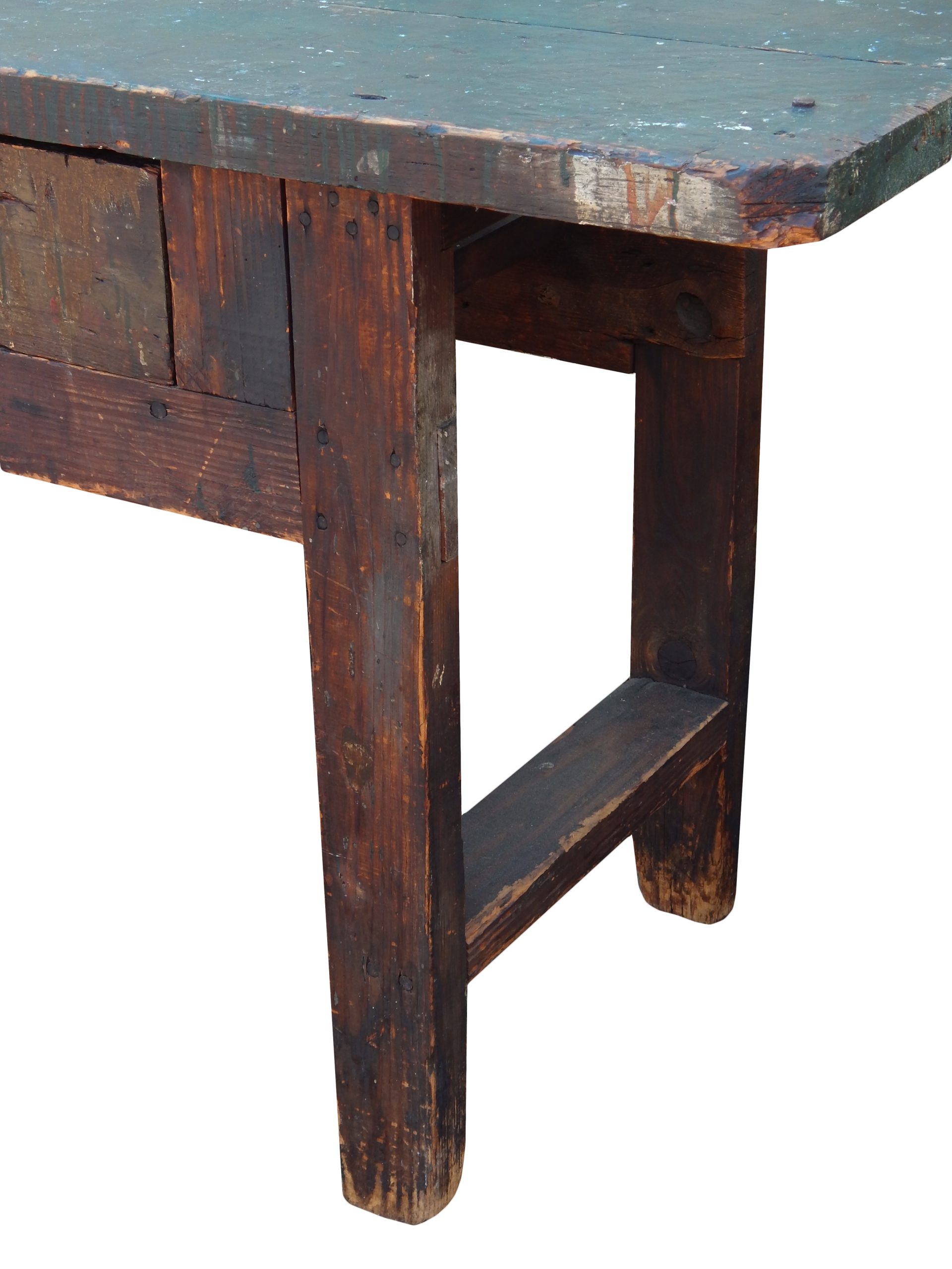 Antique Workbench with Drawers - Image 13