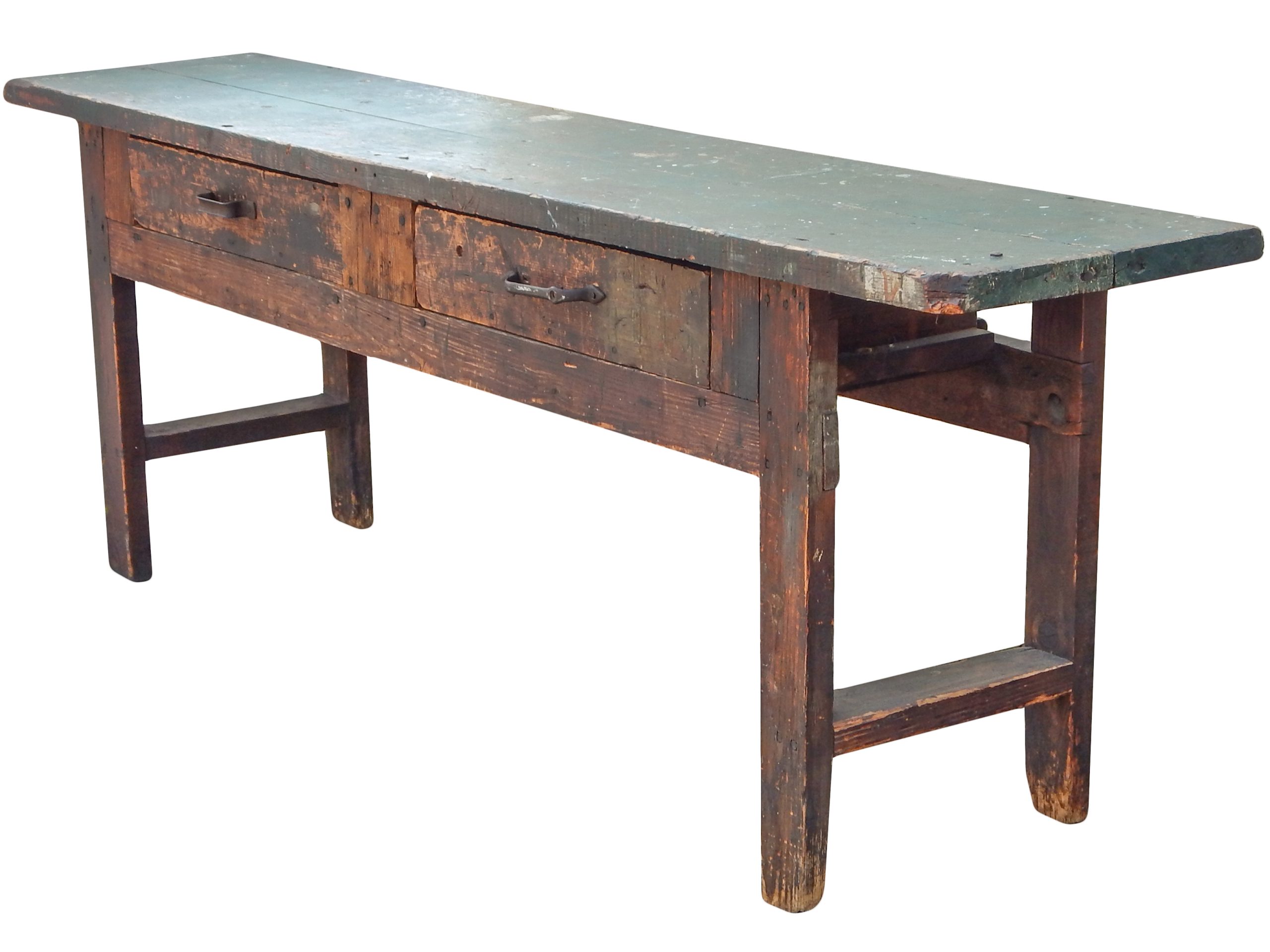 Antique Workbench with Drawers - Image 4
