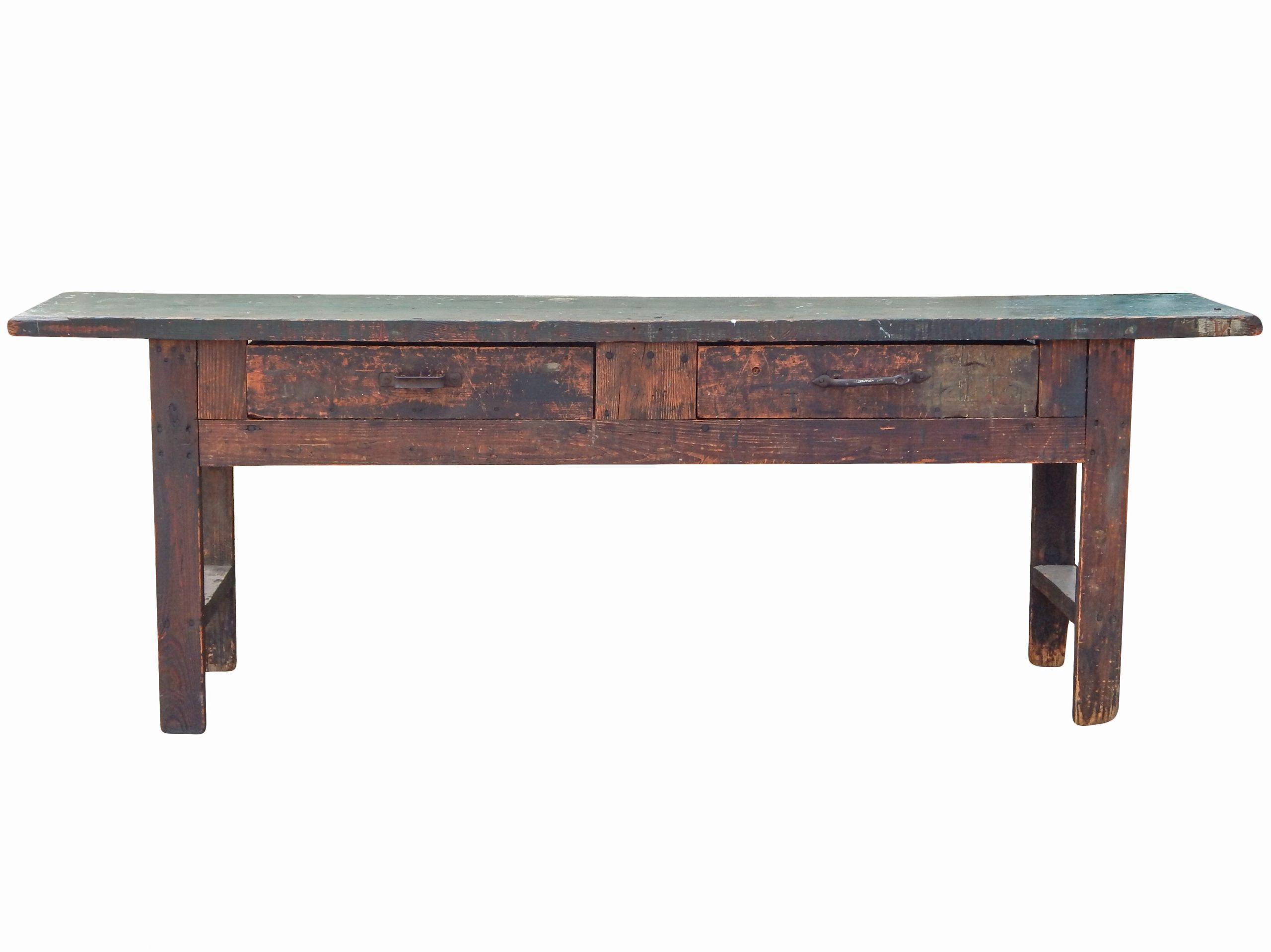 Antique Workbench with Drawers - Image 5