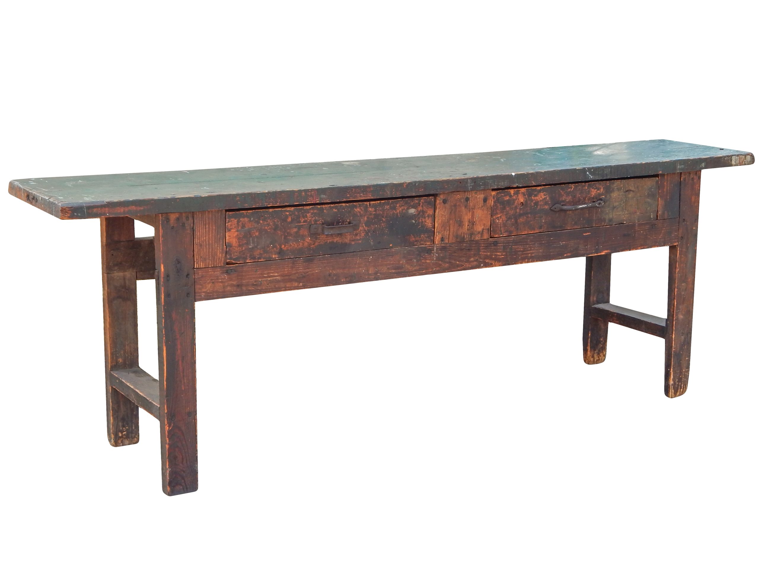Antique Workbench with Drawers - Image 6