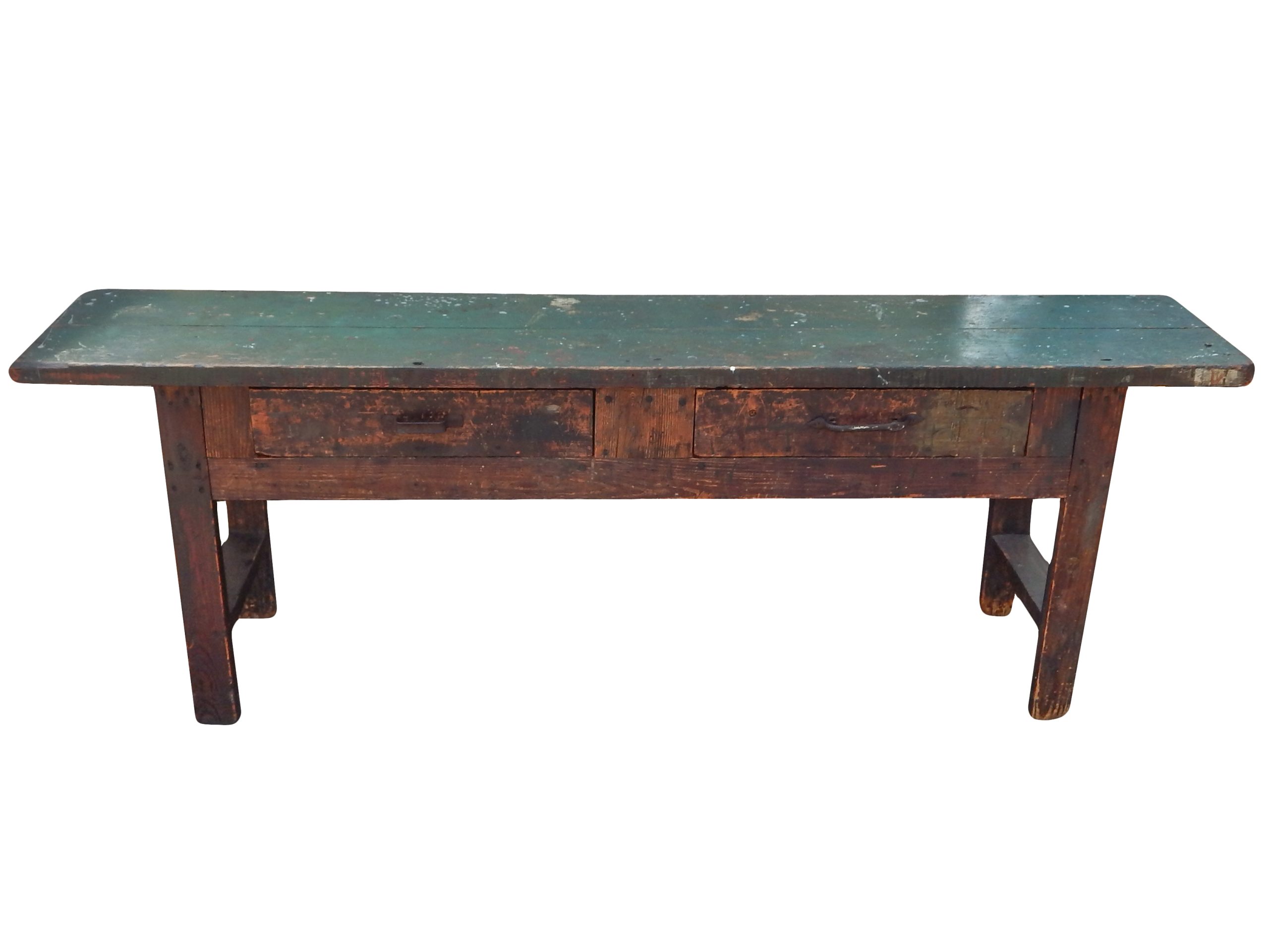Antique Workbench with Drawers - Image 9