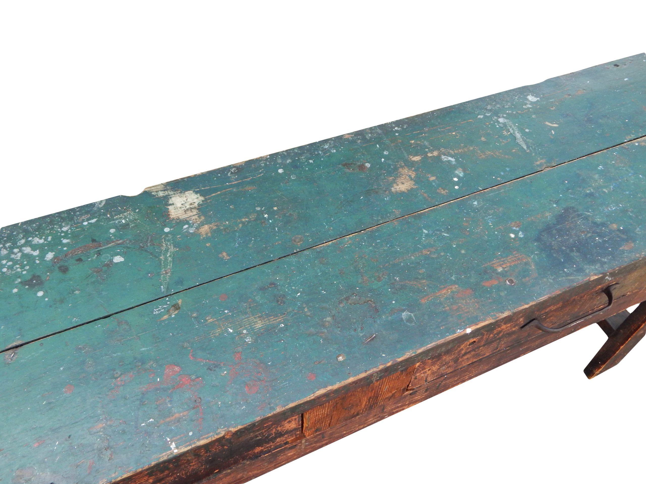 Antique Workbench with Drawers - Image 11