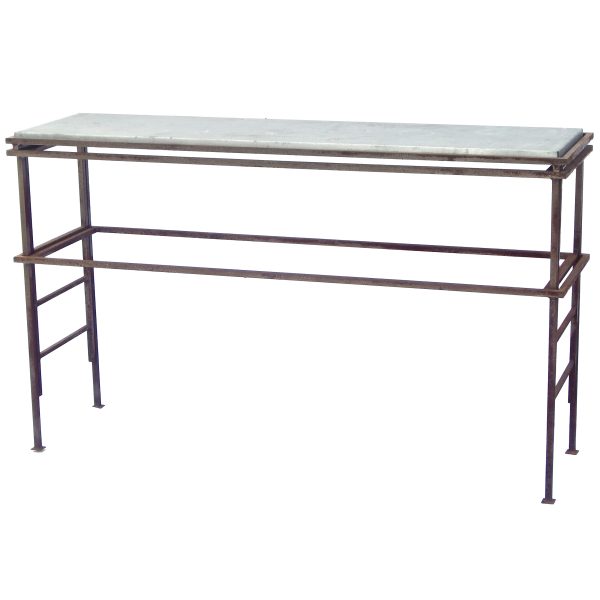 Metal Console with Zinc Top