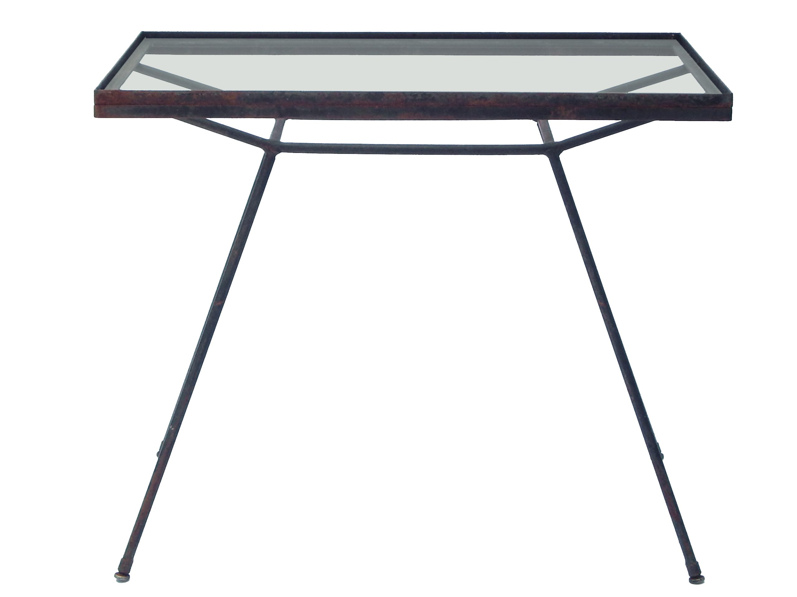 Pair of Metal and Glass Side Tables - Image 6