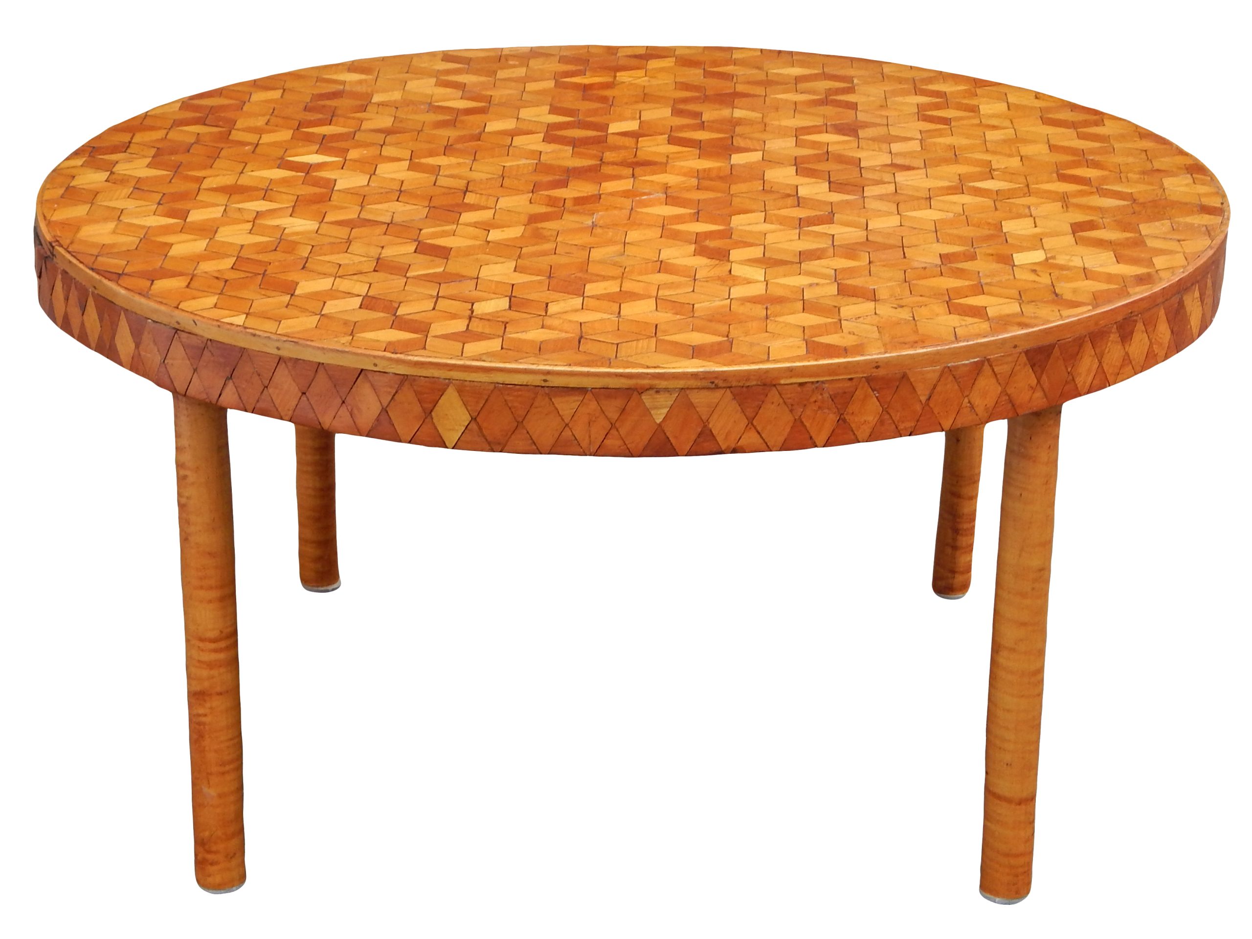 Mid Century Marquetry table - Image 4