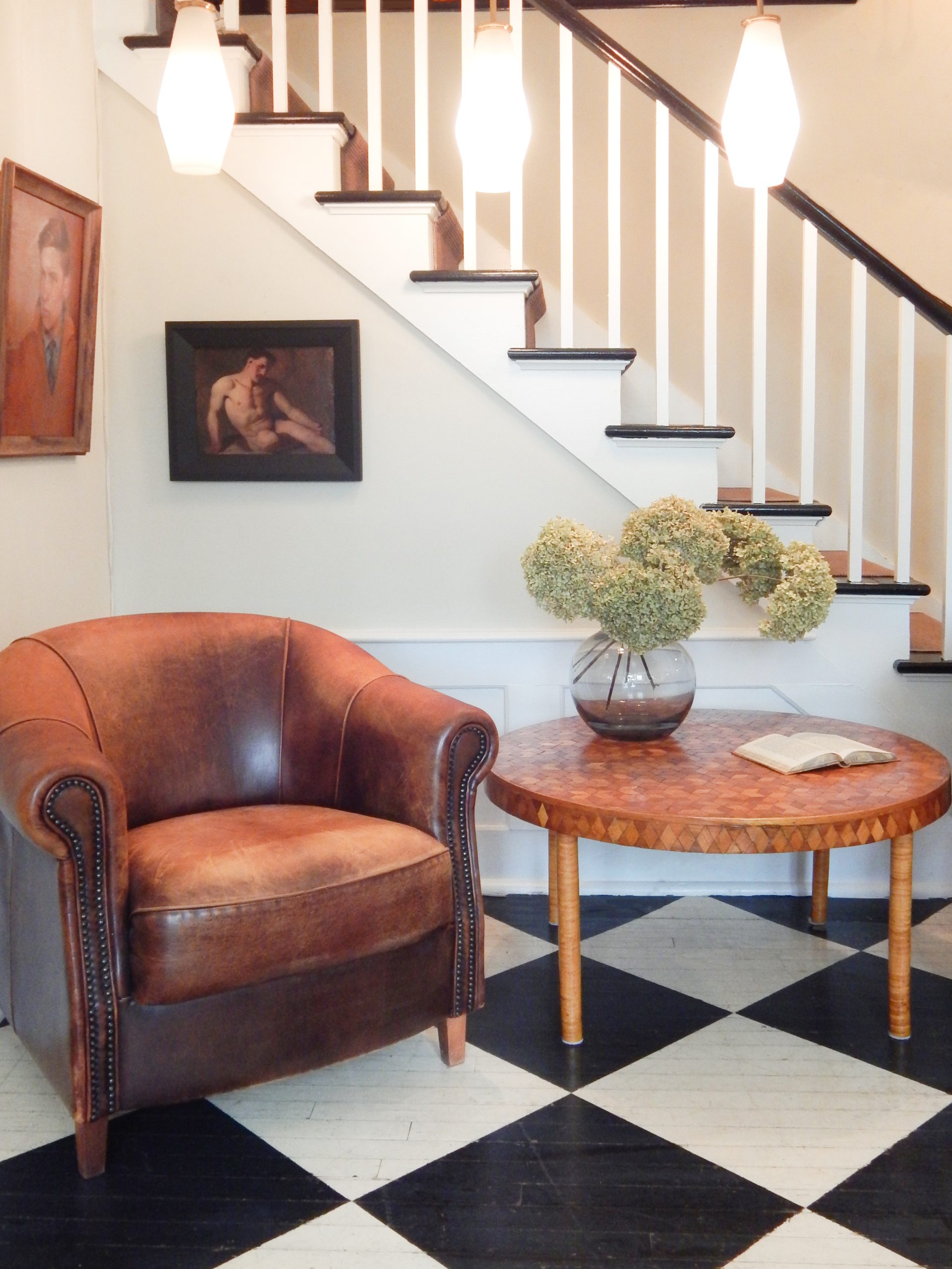 Mid Century Marquetry table - Image 2