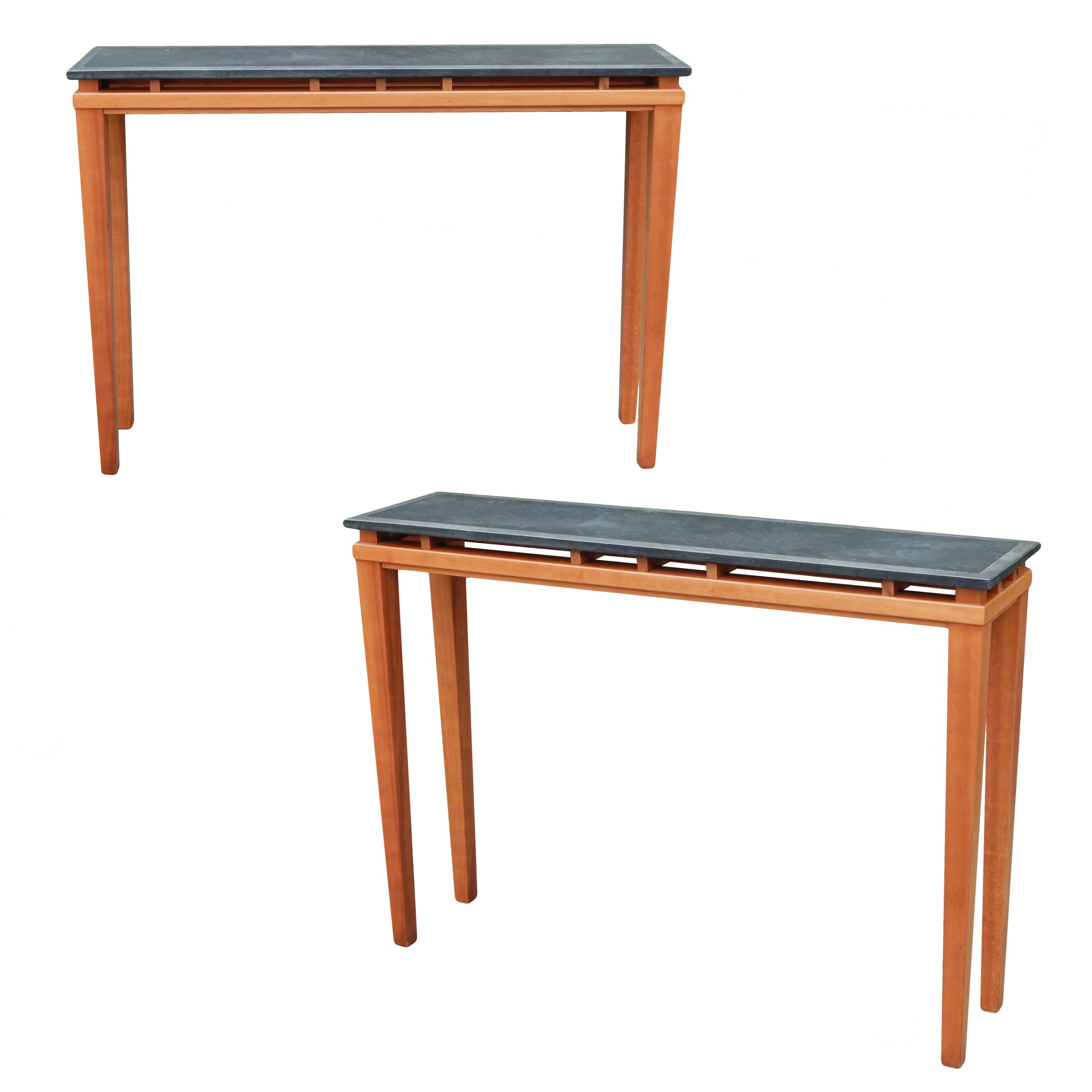 'Floating' Slate Top Console Table's