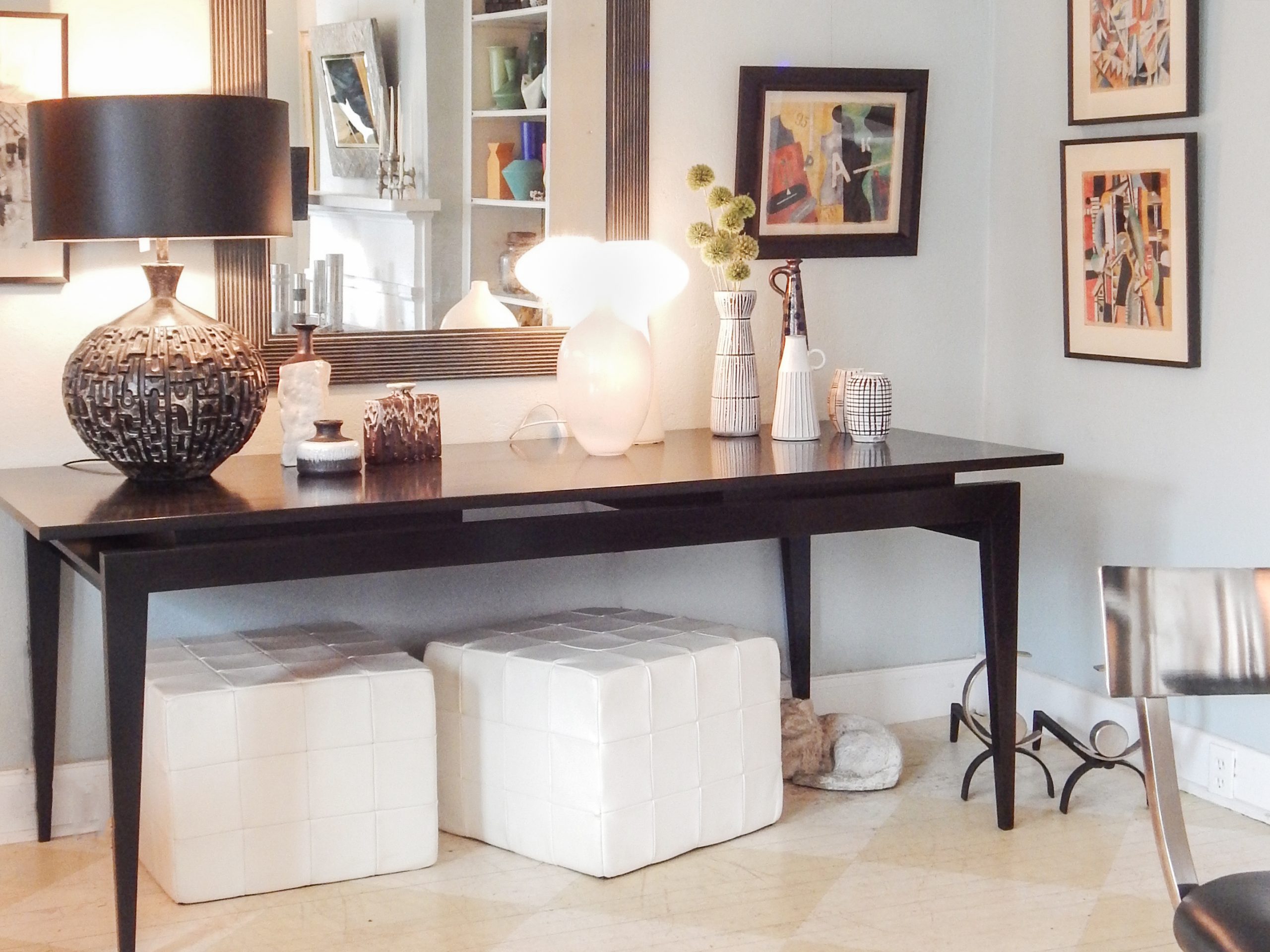 Modern Floating Top Dining Table - Image 2