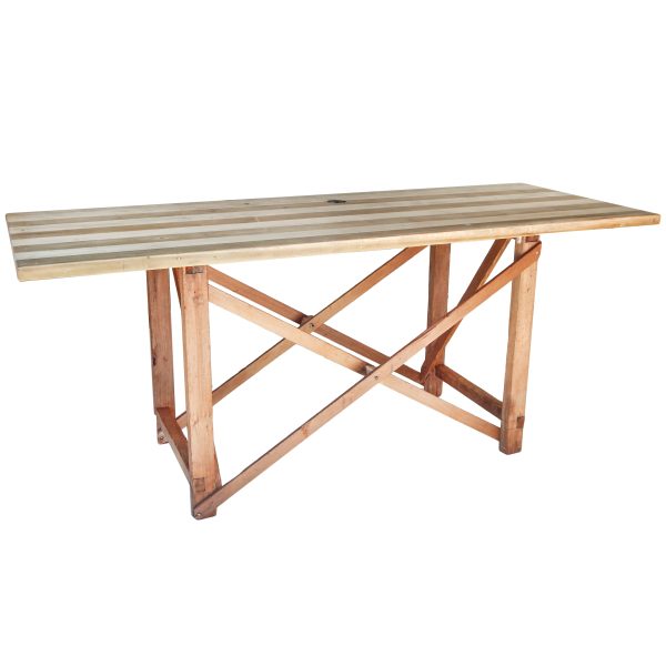 Rustic Sculptor's Table