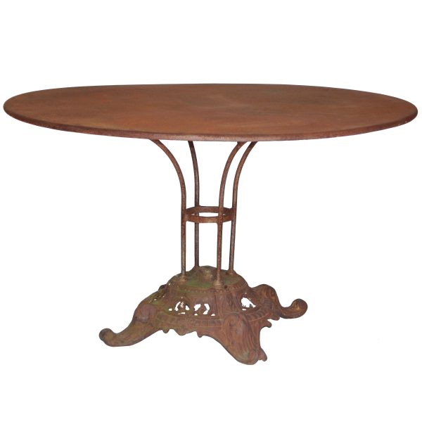 Round Table with Ornate Base