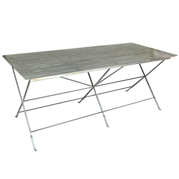 Great Slatted Steel Table