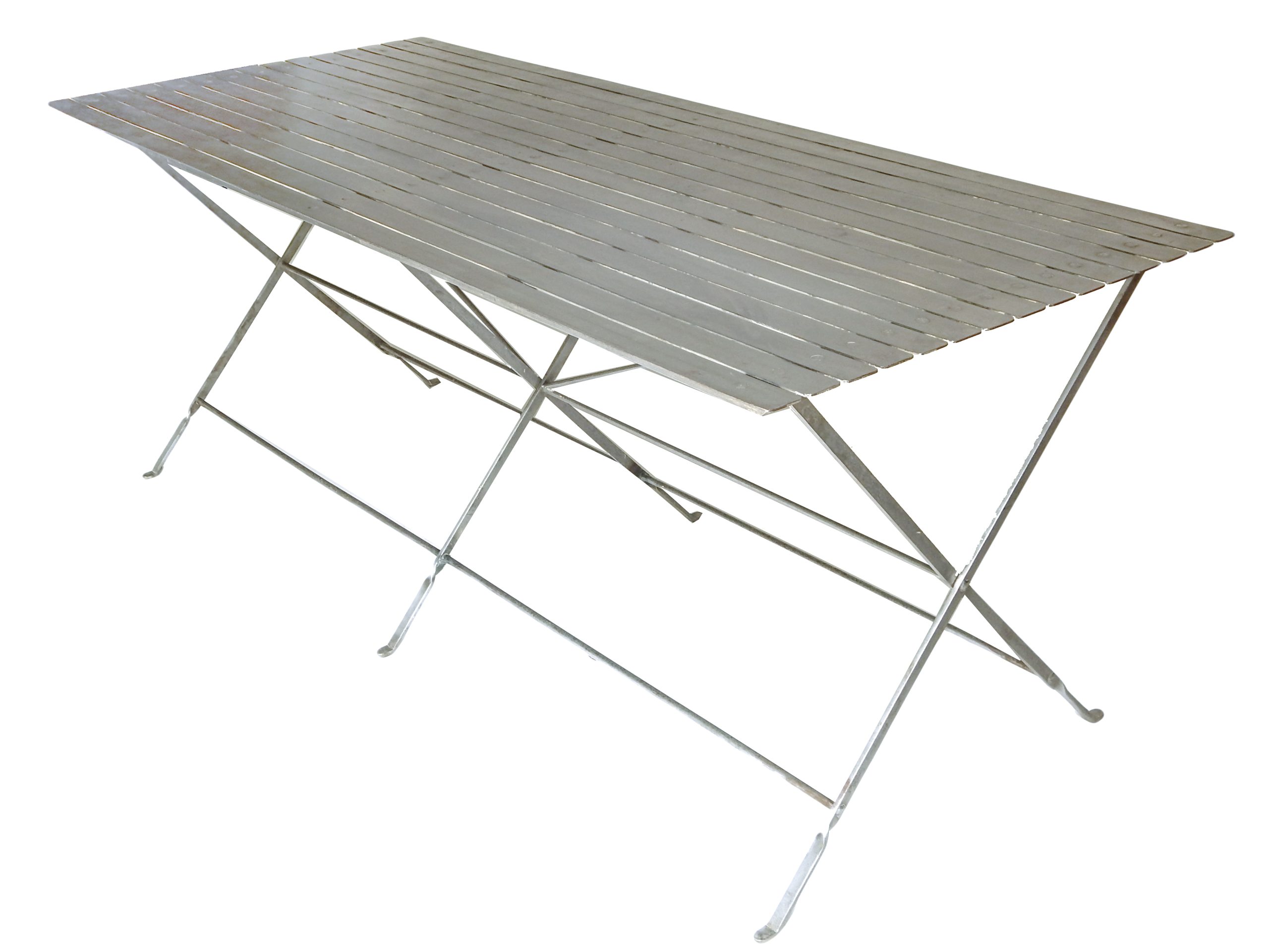 Great Slatted Steel Table - Image 4