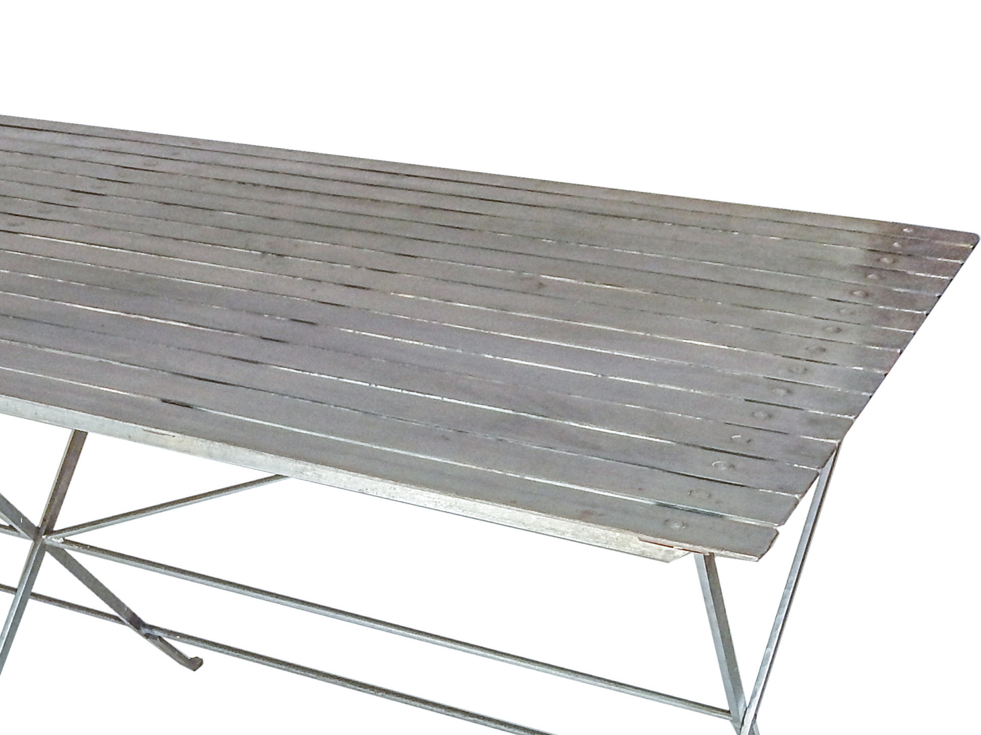 Great Slatted Steel Table - Image 8