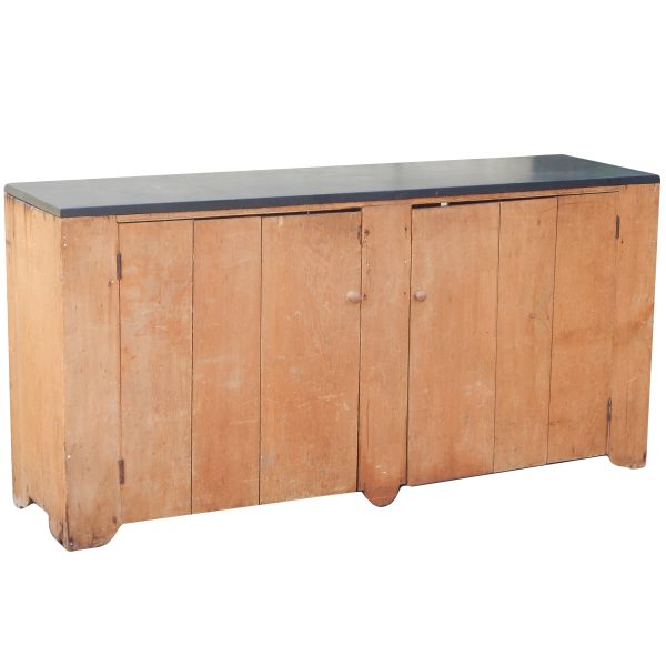 Two Door Sideboard with Black Marble Top