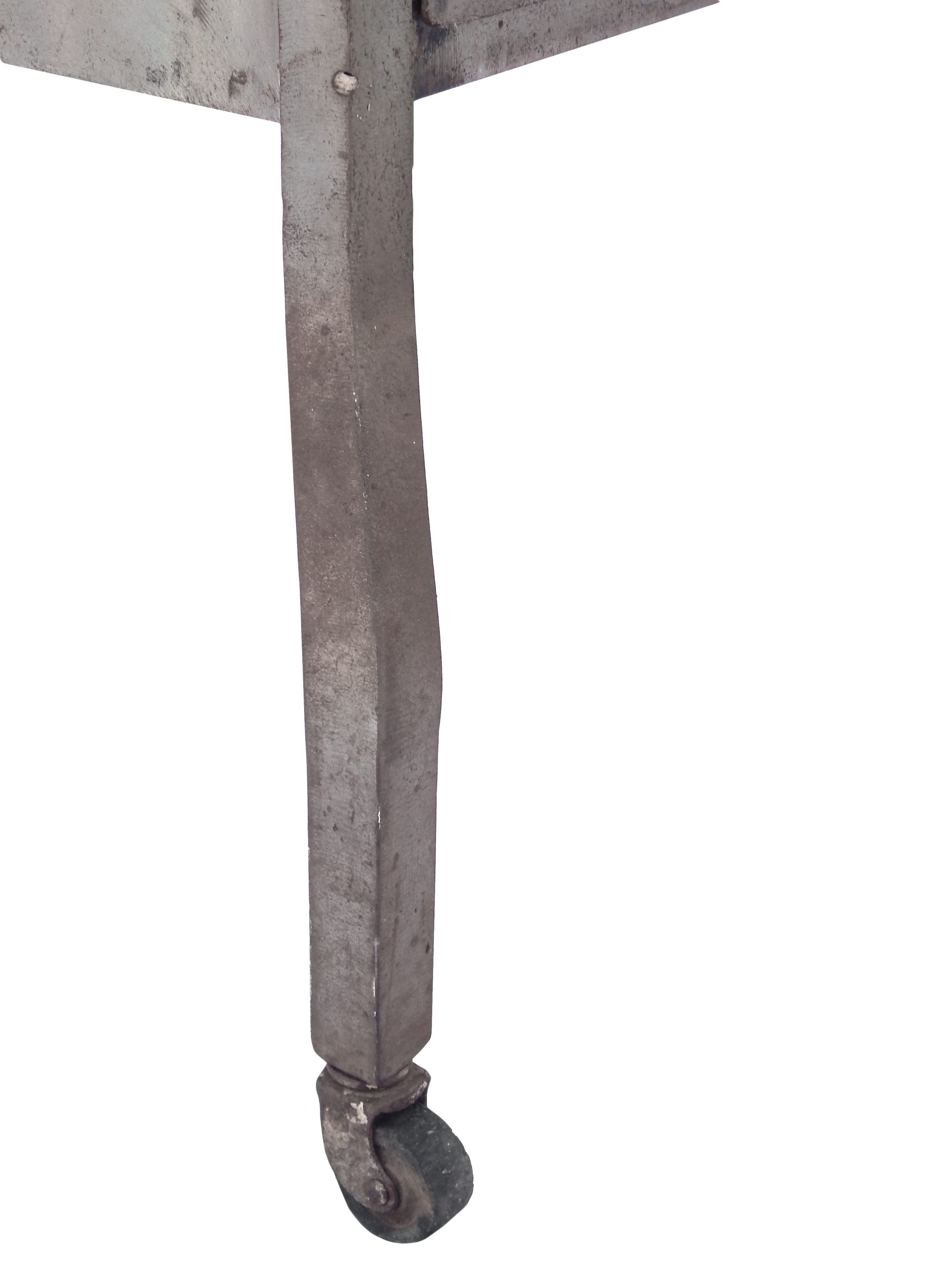 Metal Cart with Round Glass Extension - Image 11