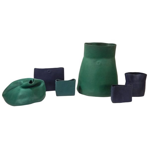Set of Postmodern Rubber Vases