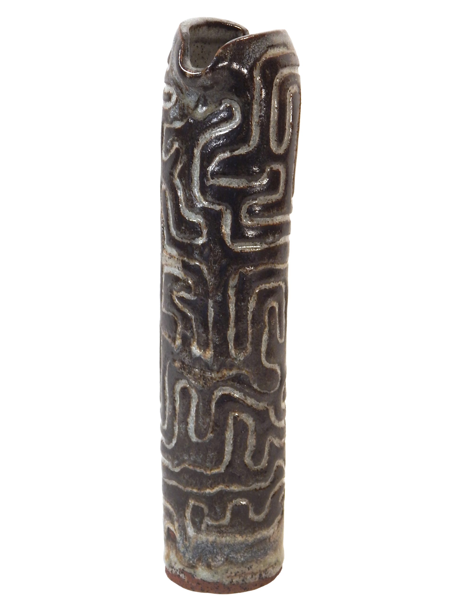 Set of 3 Studio Vases by Sheldon Carey - Image 4