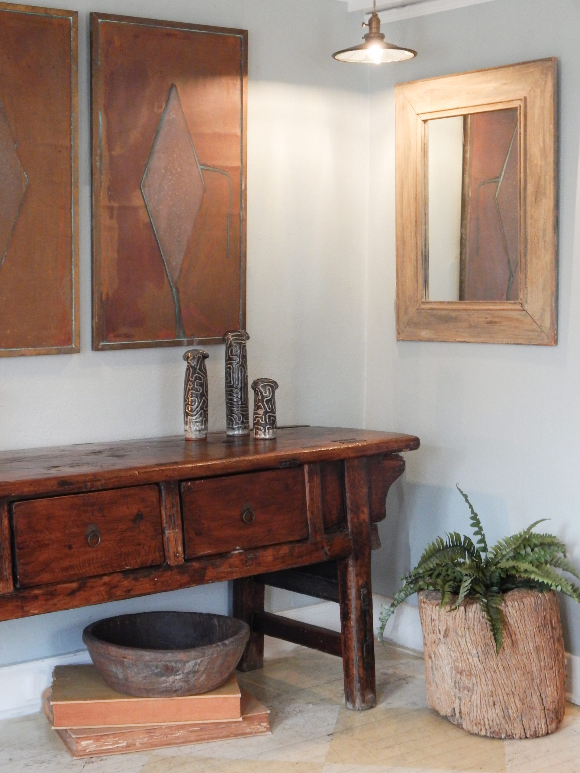 Set of 3 Studio Vases by Sheldon Carey - Image 2