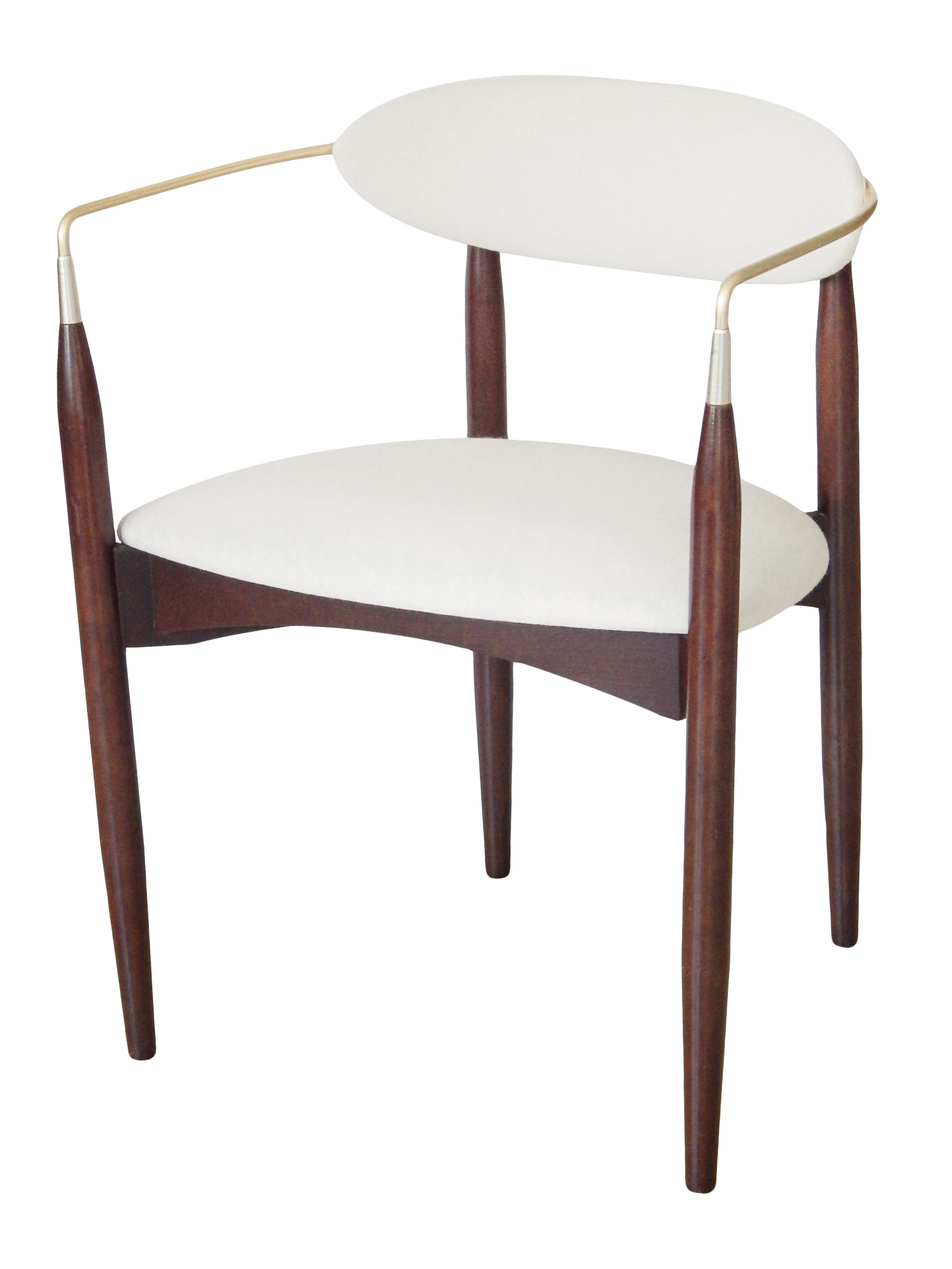 Dan Johnson Walnut & Brass Armchairs - Image 12