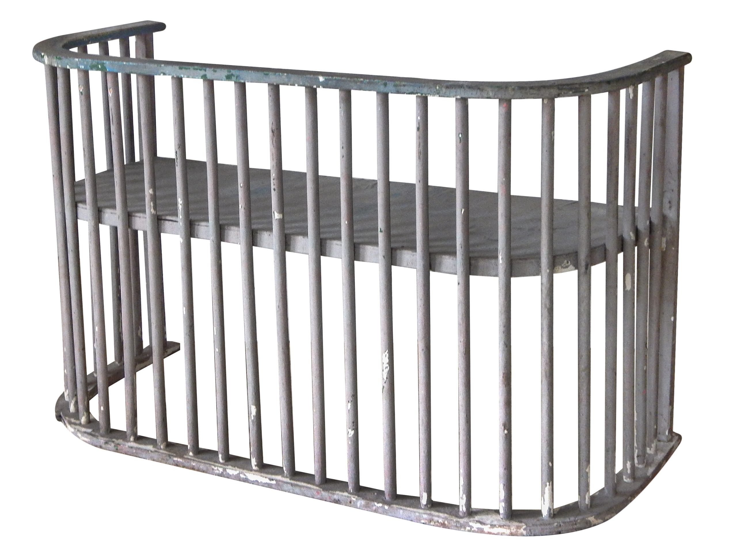 Curved Wood Settee Bench  - Image 5