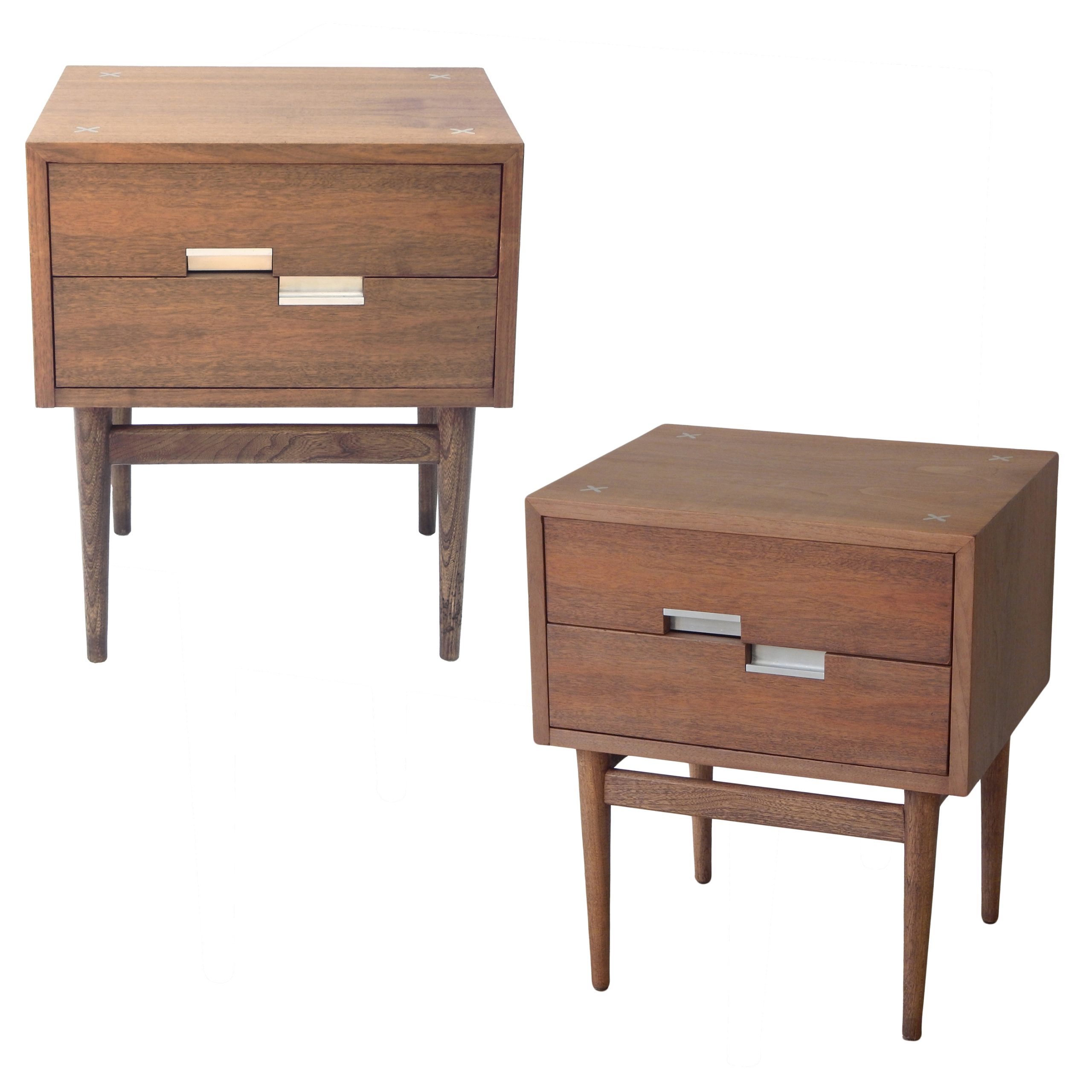 ”X” Inlay Side Tables