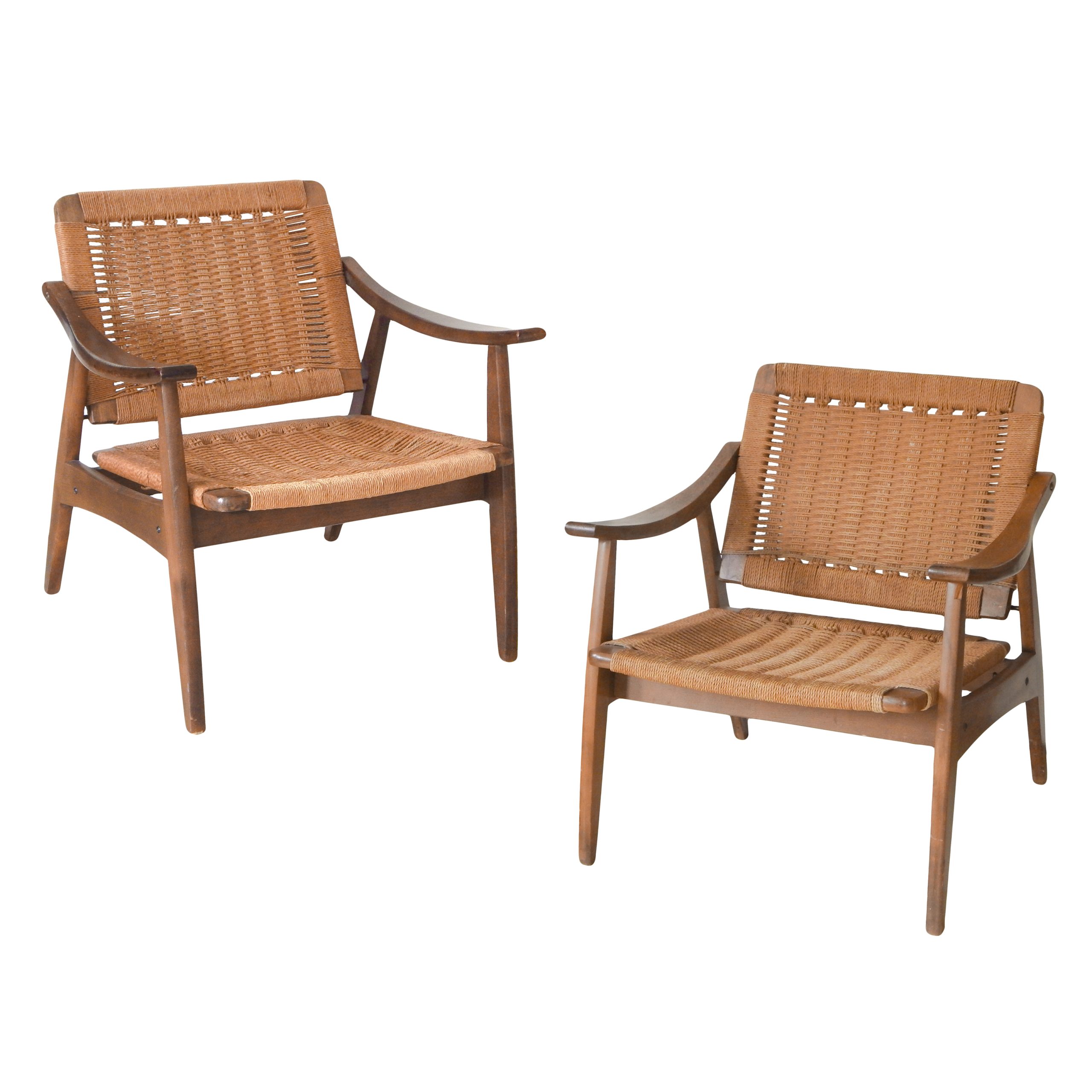 Pair of Vintage Rope Armchairs