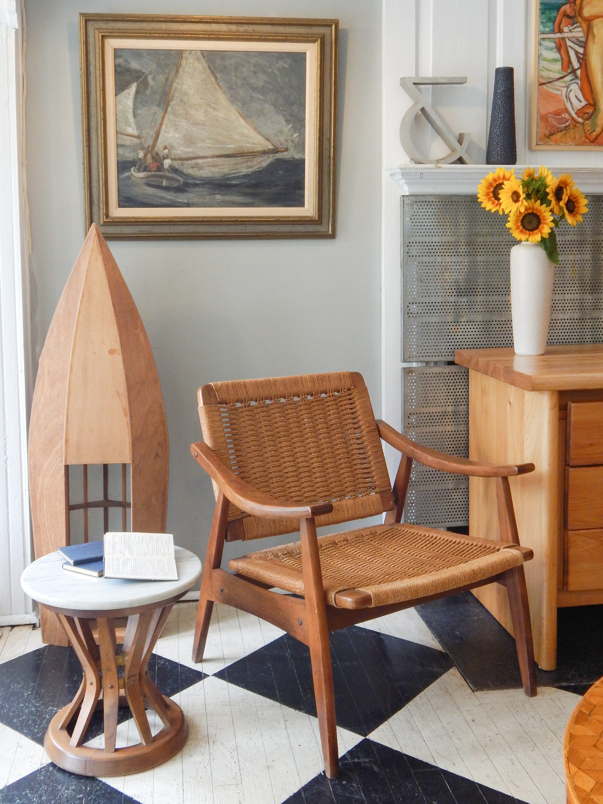 Pair of Vintage Rope Armchairs - Image 2