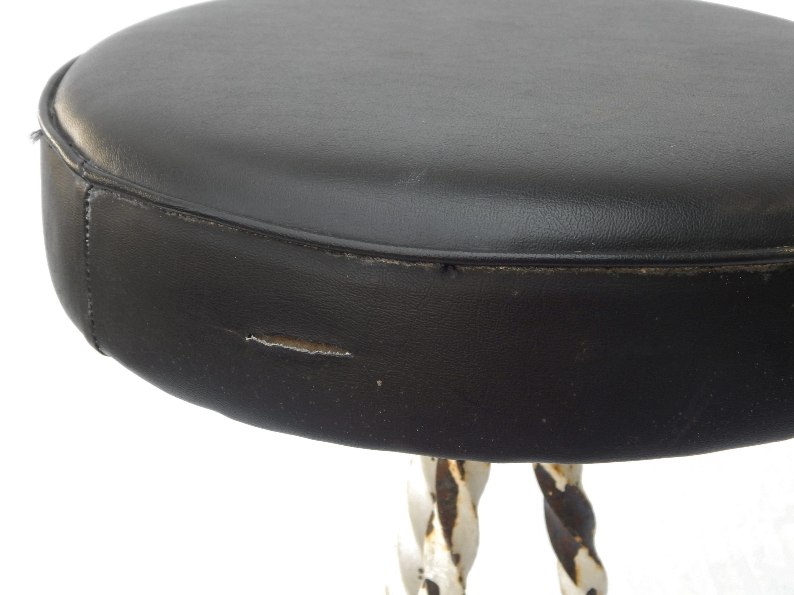 Set of Five Painted Iron Bar Stools - Image 11