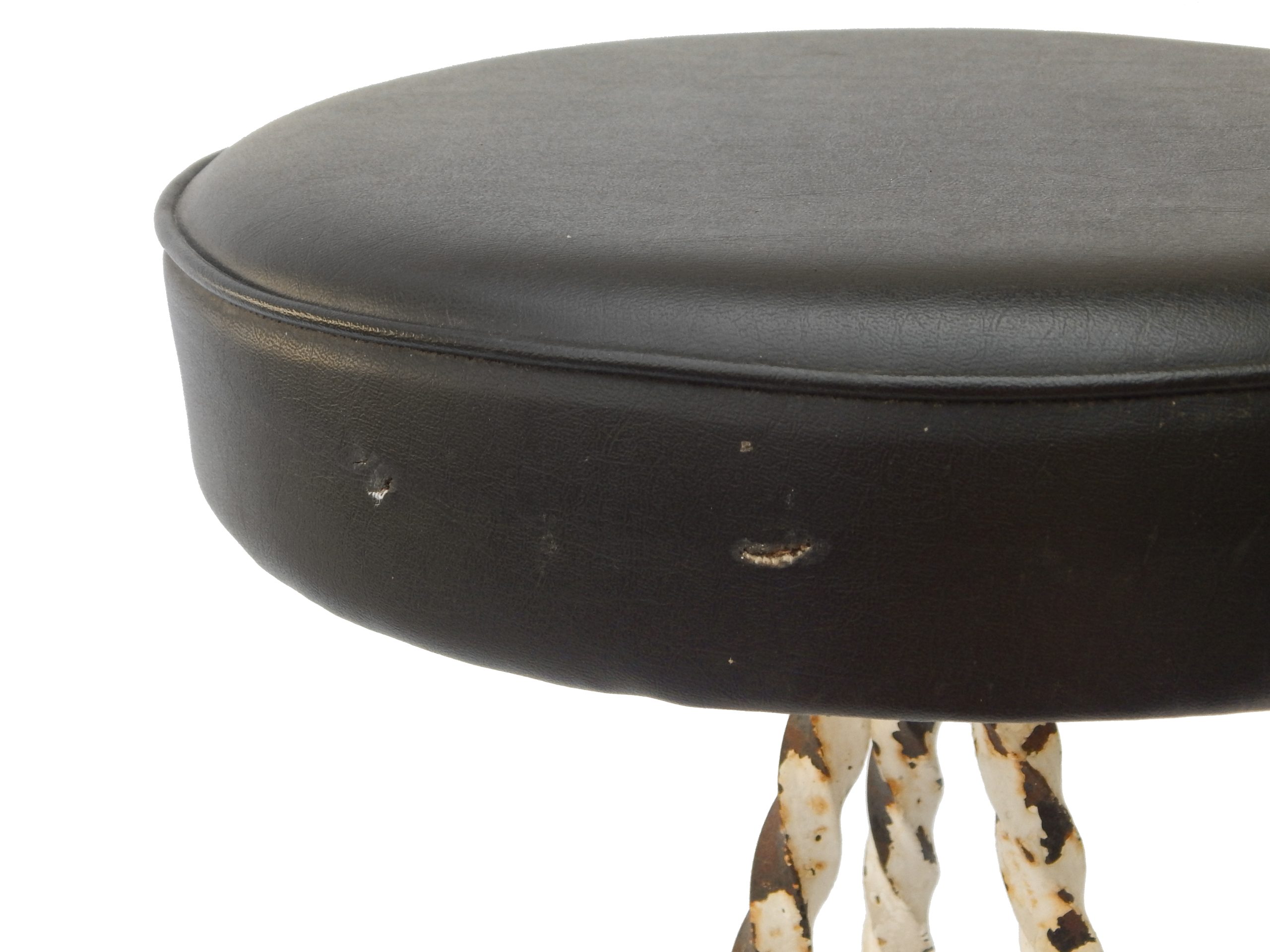 Set of Five Painted Iron Bar Stools - Image 15