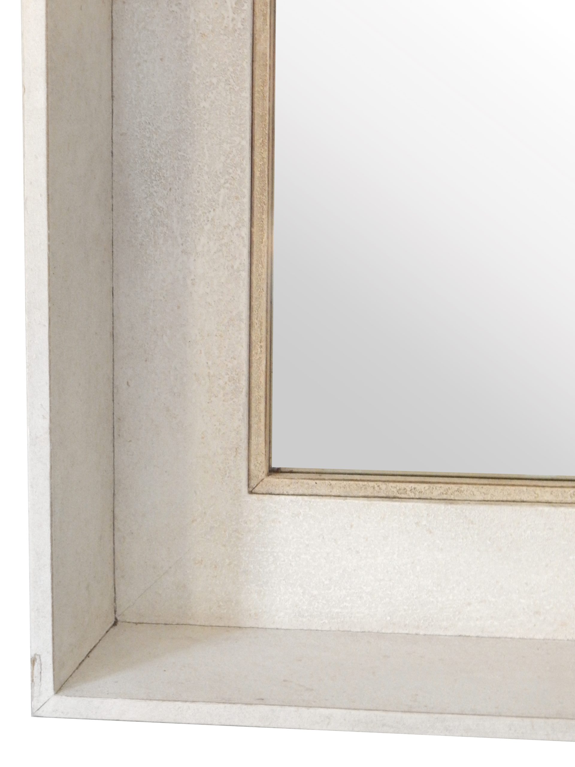 Set Back Mirror In Light Putty Finish - Image 6